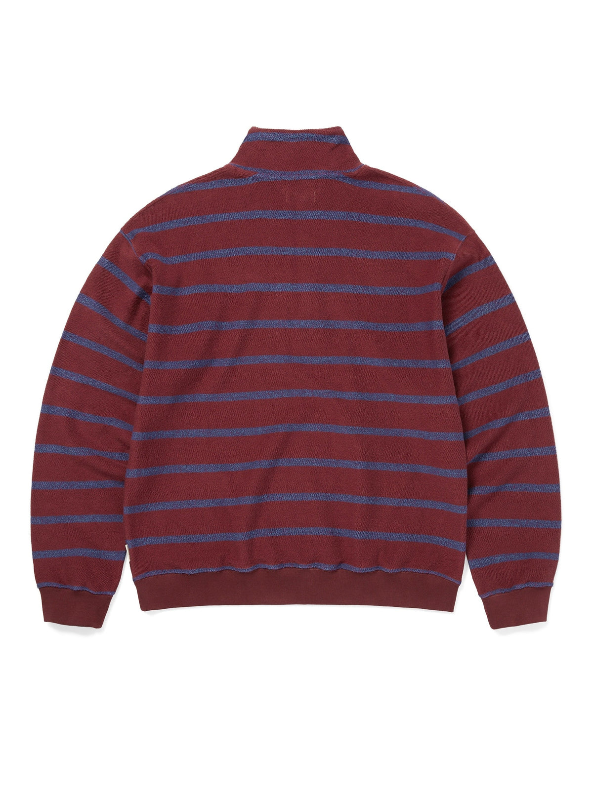 thisisneverthat - Striped Half Zip Sweatshirt (Burgundy) product image 3 | TRAB K-Fashion Australia
