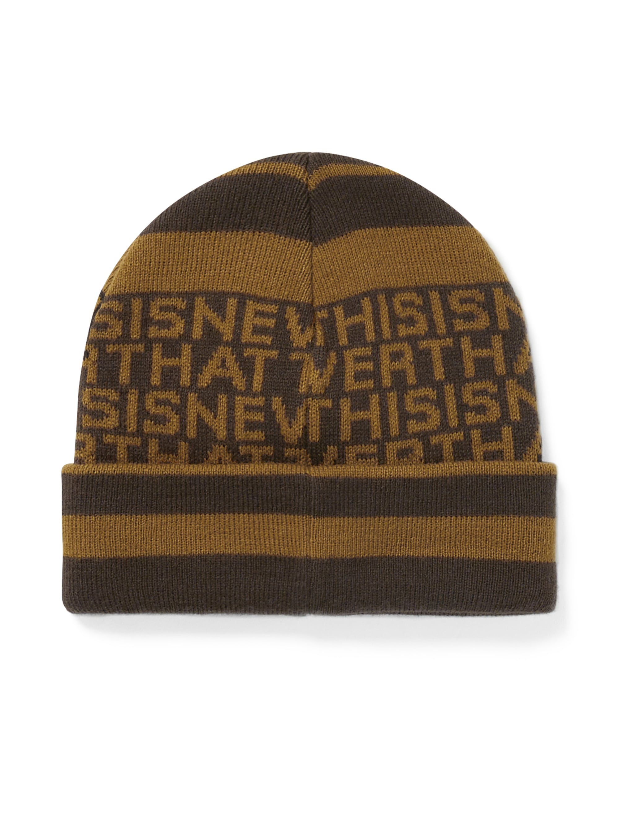 thisisneverthat - Striped Jacquard Beanie (brown) product image 2 | TRAB K-Fashion Australia
