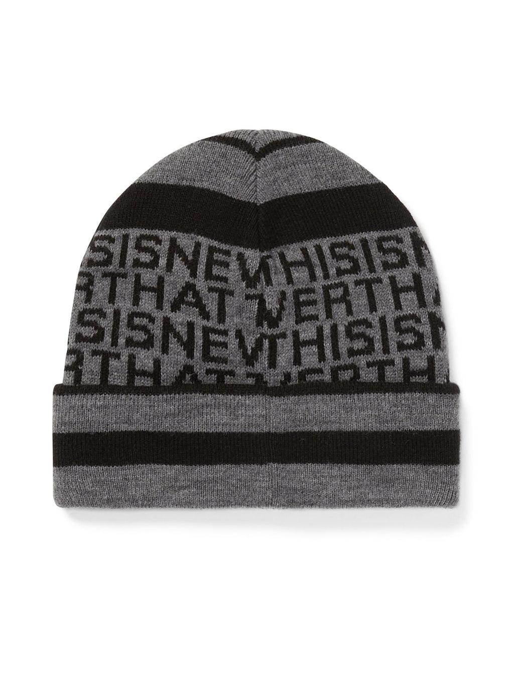 thisisneverthat - Striped Jacquard Beanie (blue) product image 2 | TRAB K-Fashion Australia