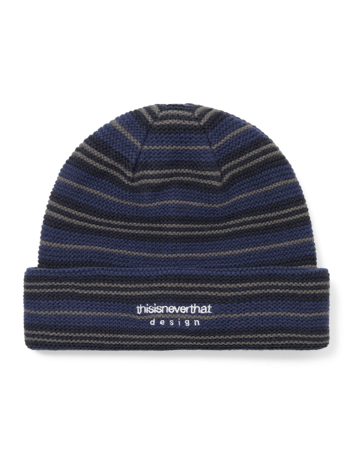 thisisneverthat - Striped Knit Beanie (Blue) product image 1 | TRAB K-Fashion Australia