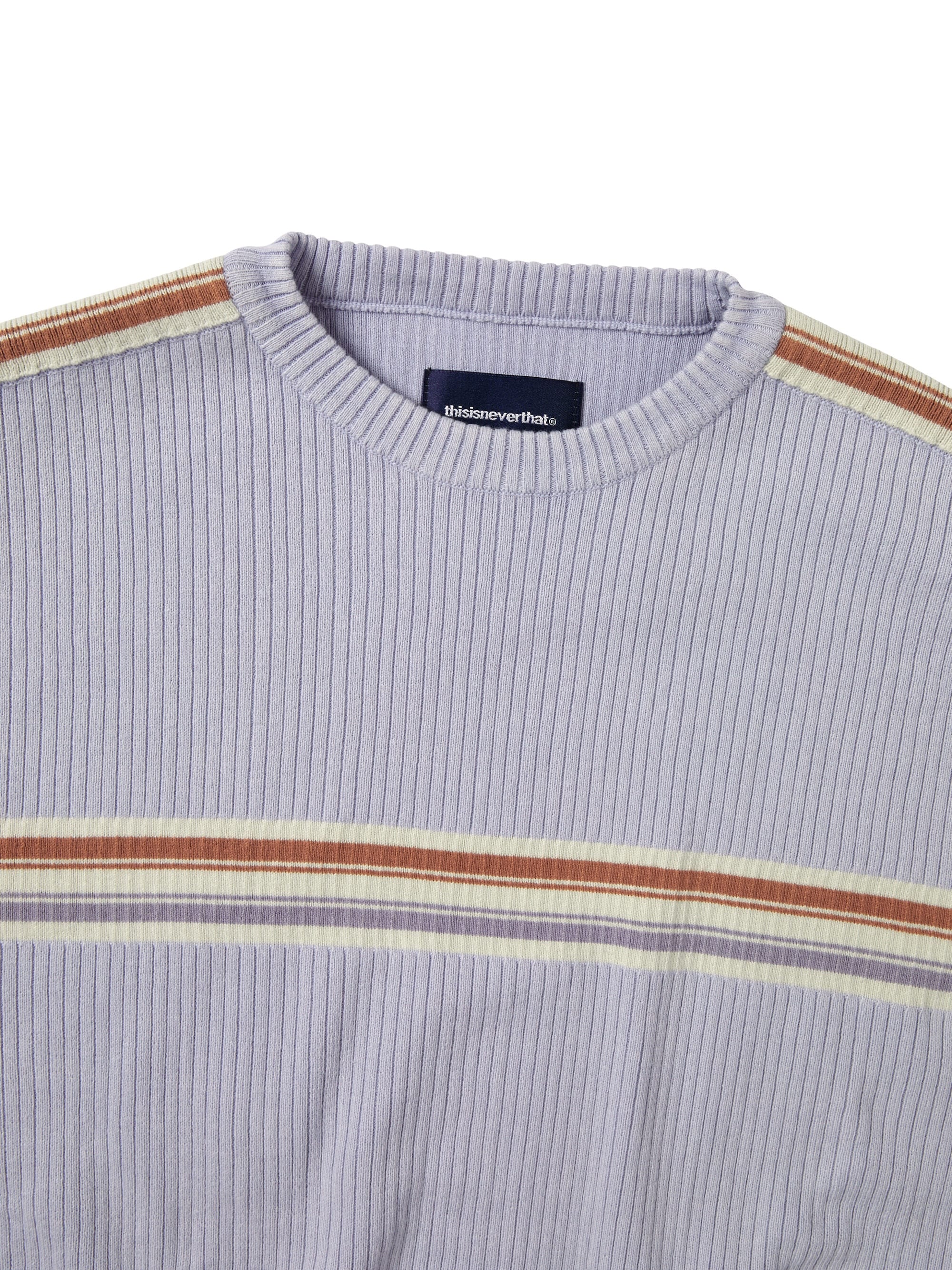 thisisneverthat - Striped Knit L/S Top (Lavender) product image 2 | TRAB K-Fashion Australia