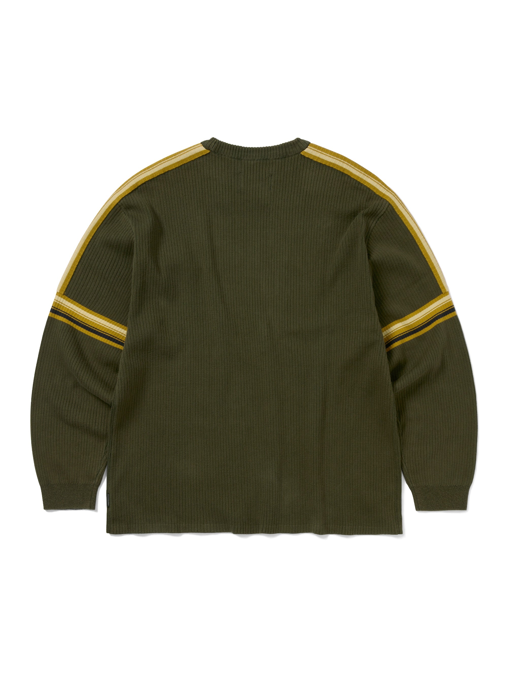 thisisneverthat - Striped Knit L/S Top (Olive) product image 3 | TRAB K-Fashion Australia