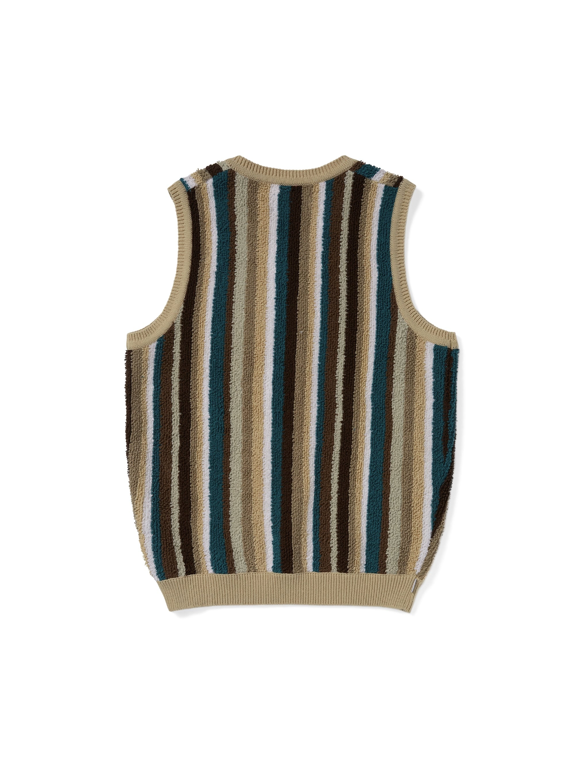 thisisneverthat - Striped Knit Vest (Beige) product image 3 | TRAB K-Fashion Australia
