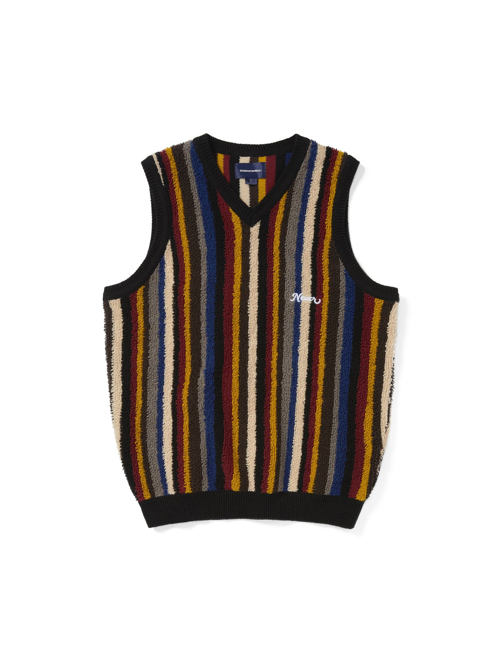 thisisneverthat - Striped Knit Vest (Black) product image 1 | TRAB K-Fashion Australia