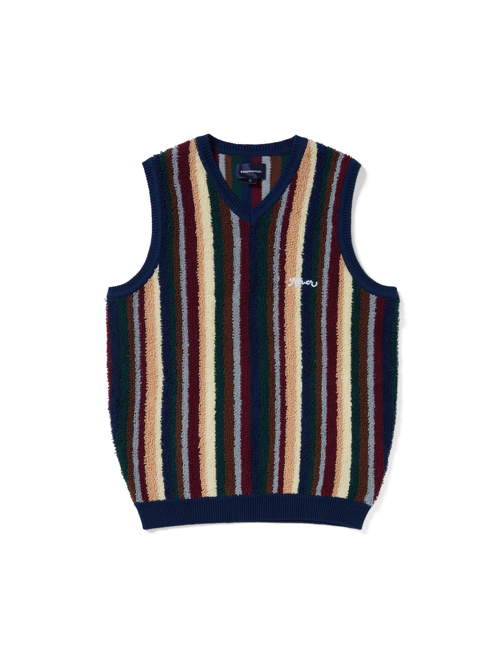 thisisneverthat - Striped Knit Vest (Navy) product image 1 | TRAB K-Fashion Australia