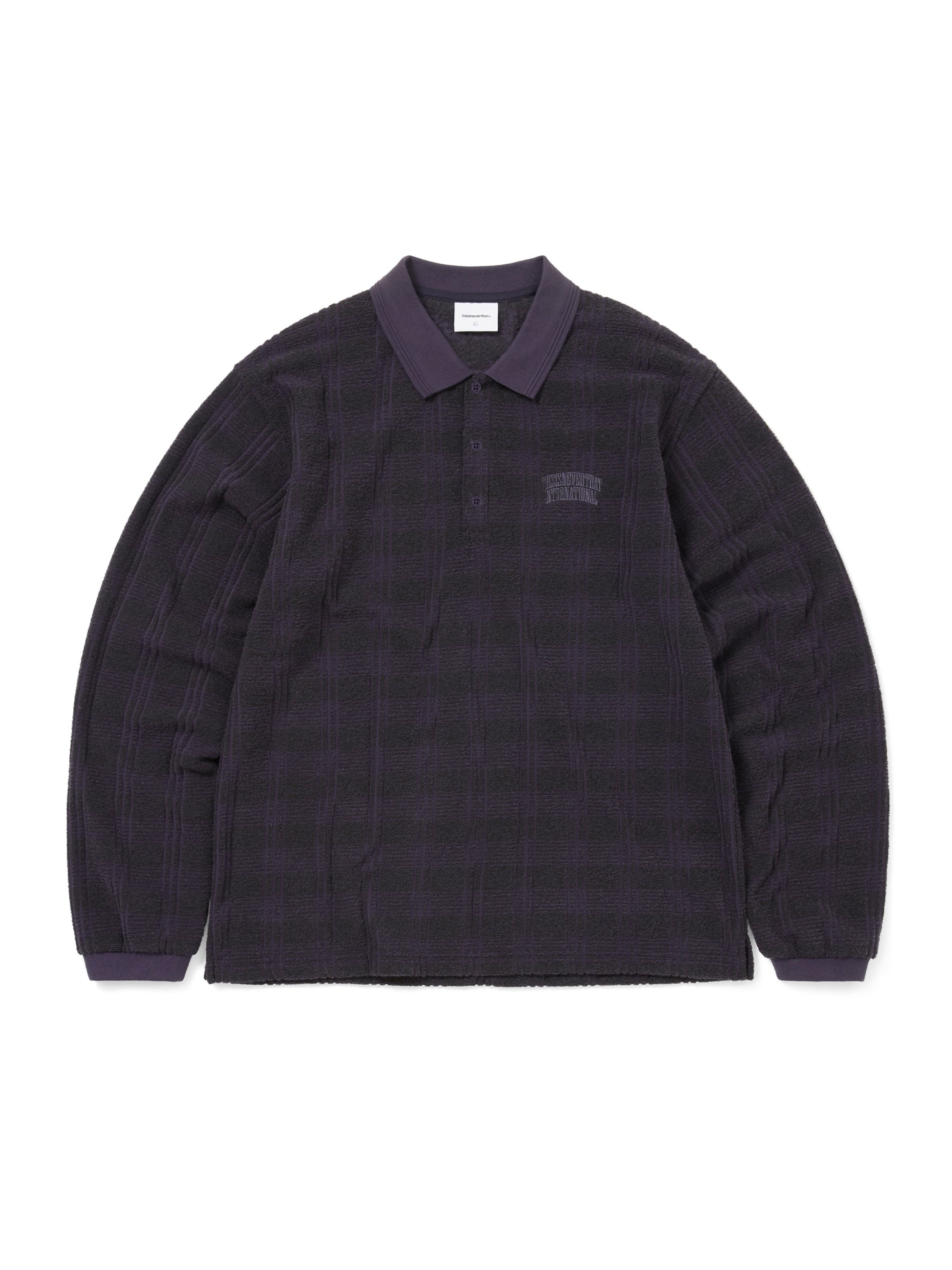 thisisneverthat - Striped Rugby L/S Top (Black) product image 1 | TRAB K-Fashion Australia
