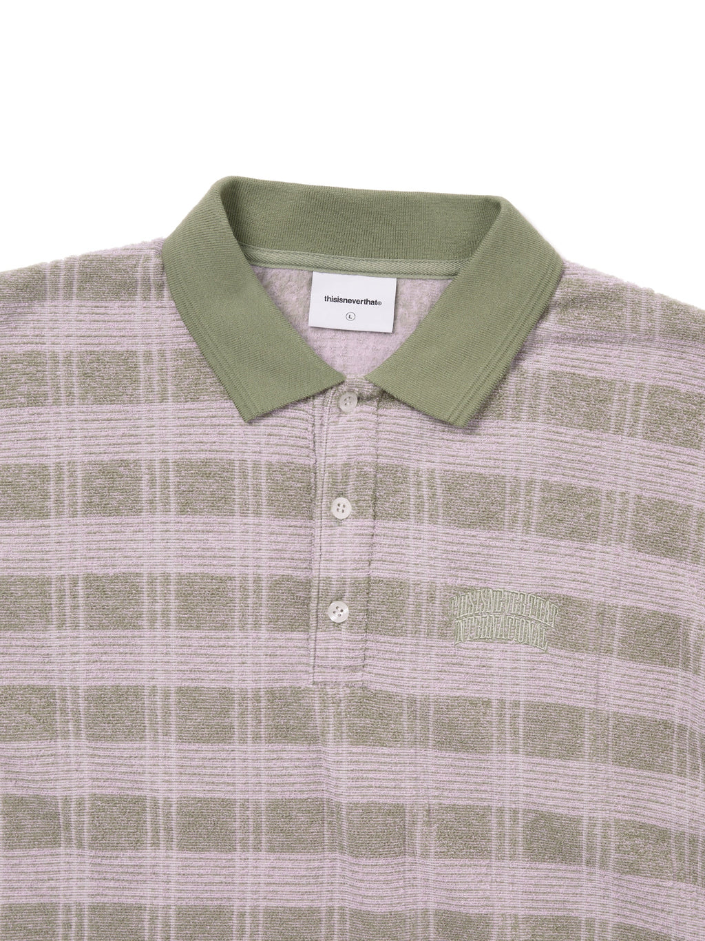 thisisneverthat - Striped Rugby L/S Top Light (Olive) product image 2 | TRAB K-Fashion Australia