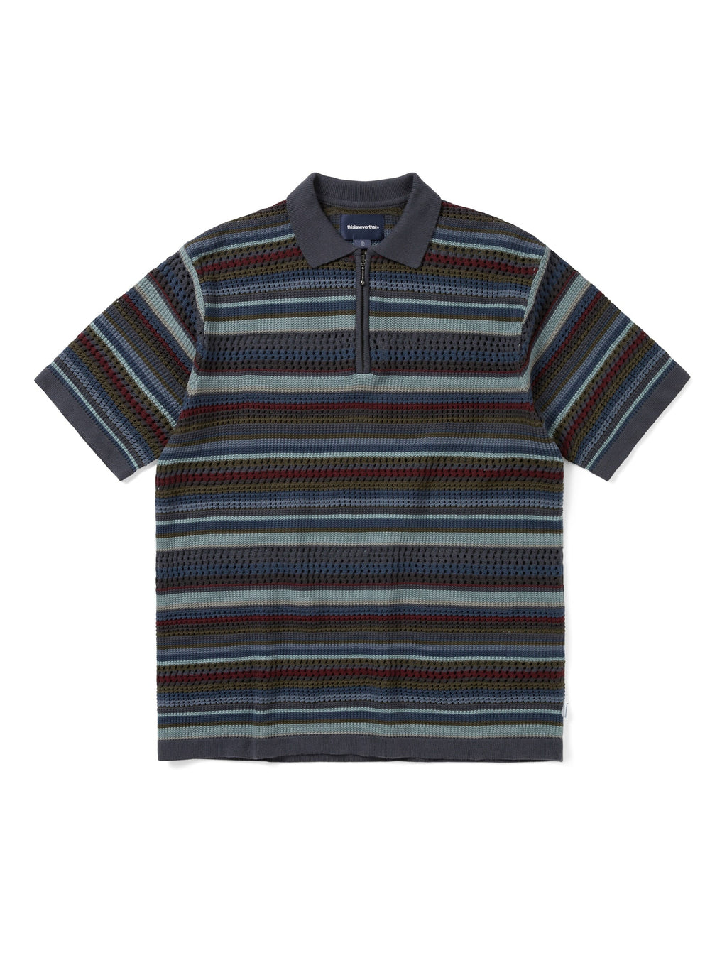 thisisneverthat - Striped S/S KnIt Polo (Navy) product image 1 | TRAB K-Fashion Australia