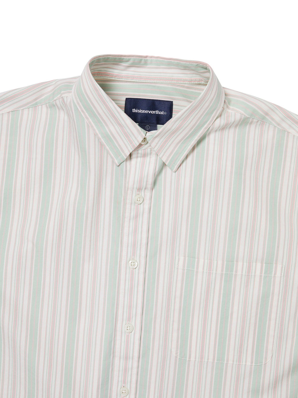 thisisneverthat - Striped S/S Shirt (Green) product image 2 | TRAB K-Fashion Australia