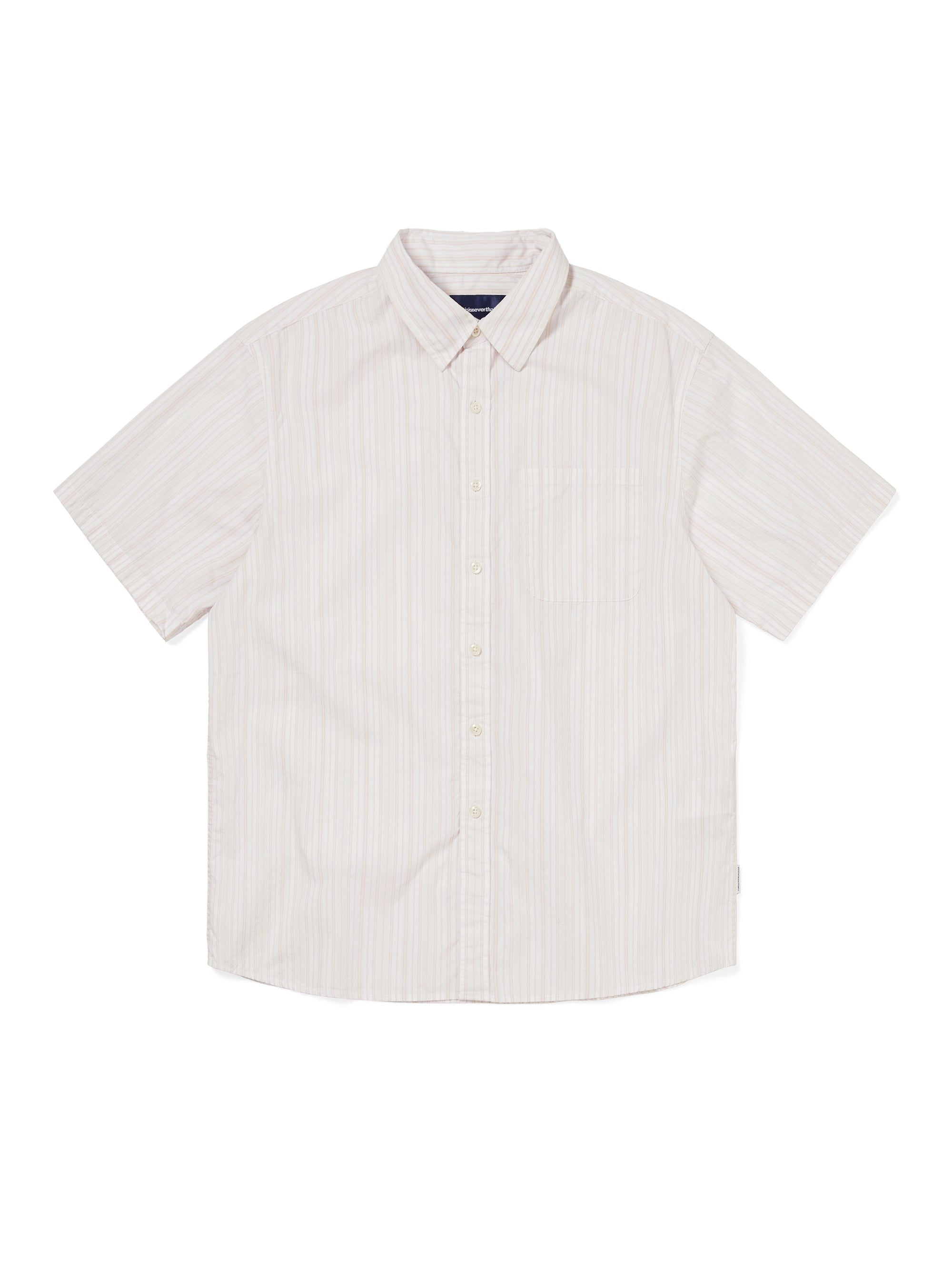 thisisneverthat - Striped S/S Shirt (White) product image 1 | TRAB K-Fashion Australia