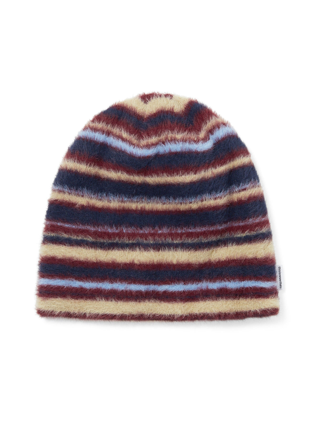 thisisneverthat - Striped Shaggy No Cuff Beanie (Navy) product image 1 | TRAB K-Fashion Australia