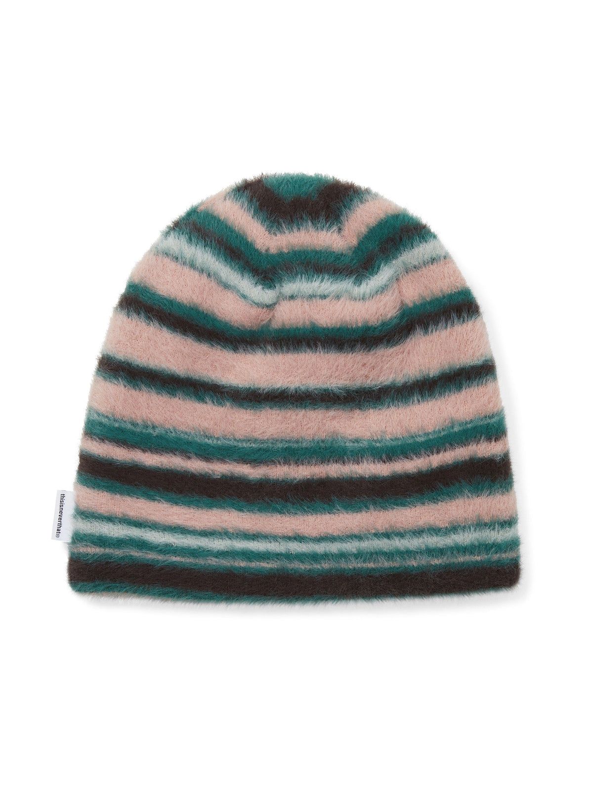 thisisneverthat - Striped Shaggy No Cuff Beanie (Pink) product image 2 | TRAB K-Fashion Australia
