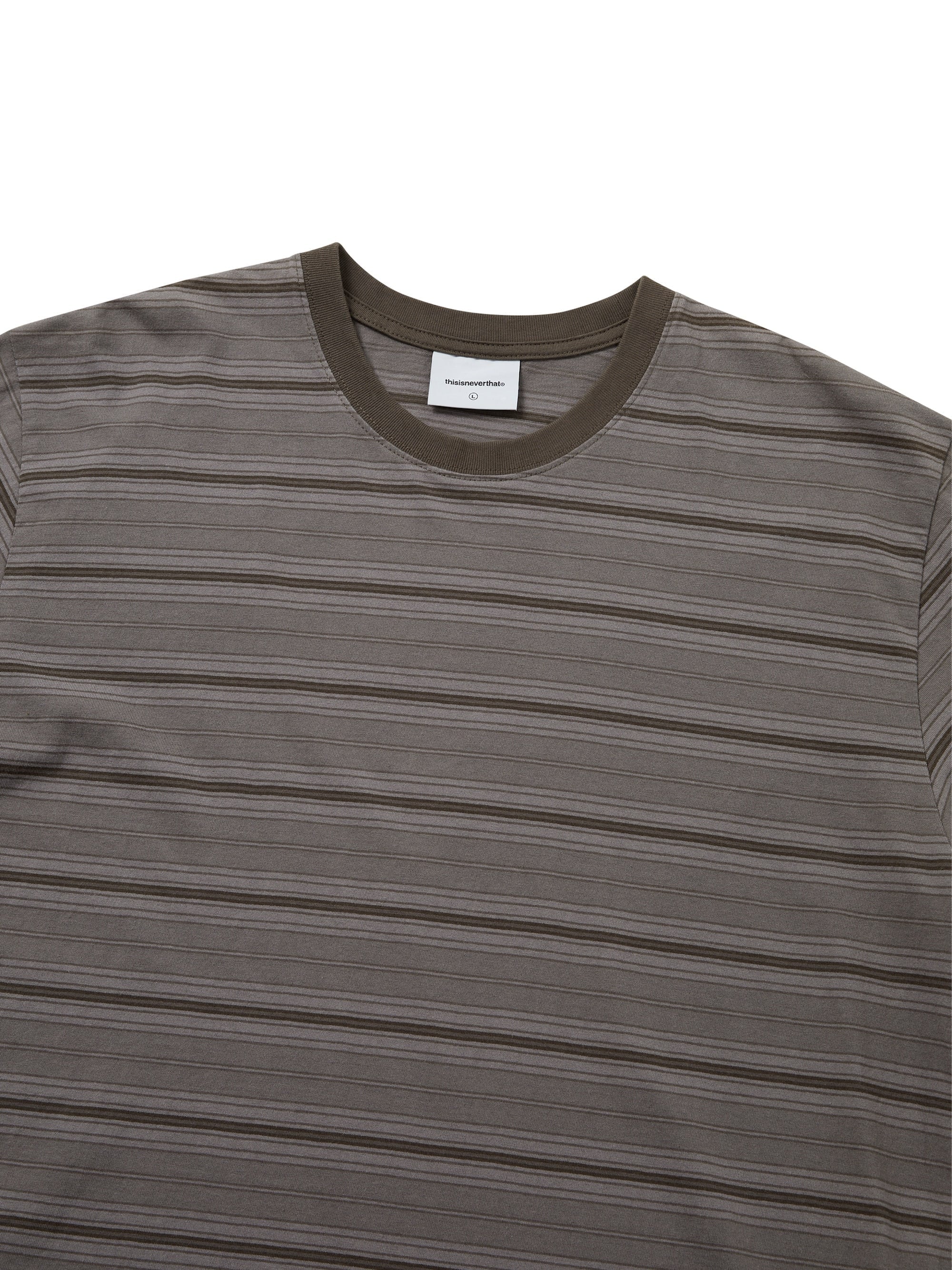 thisisneverthat - Striped Tee (Brown) product image 2 | TRAB K-Fashion Australia