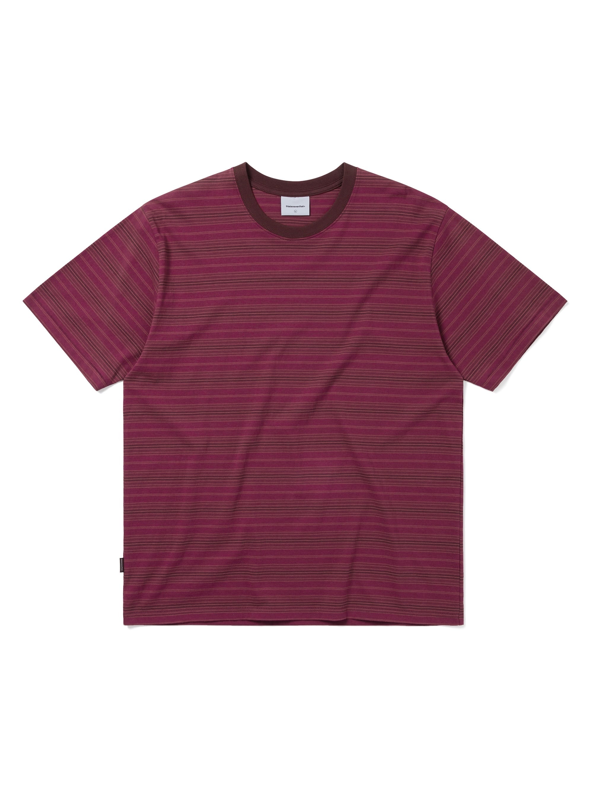 thisisneverthat - Striped Tee (Purple Red) product image 1 | TRAB K-Fashion Australia