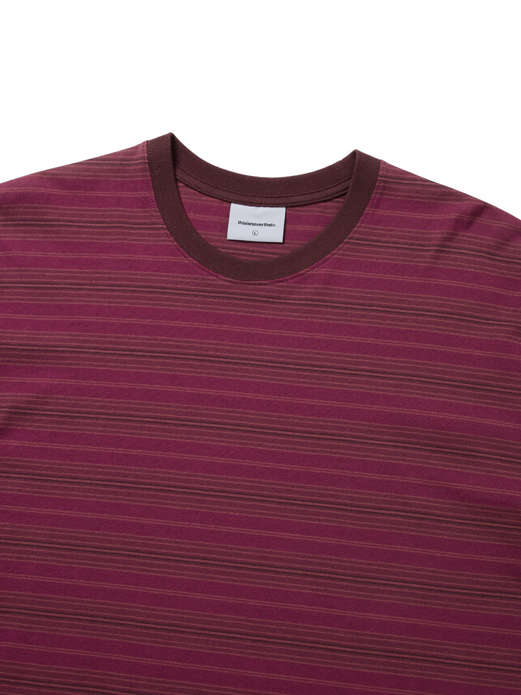 thisisneverthat - Striped Tee Purple (Red) product image 2 | TRAB K-Fashion Australia