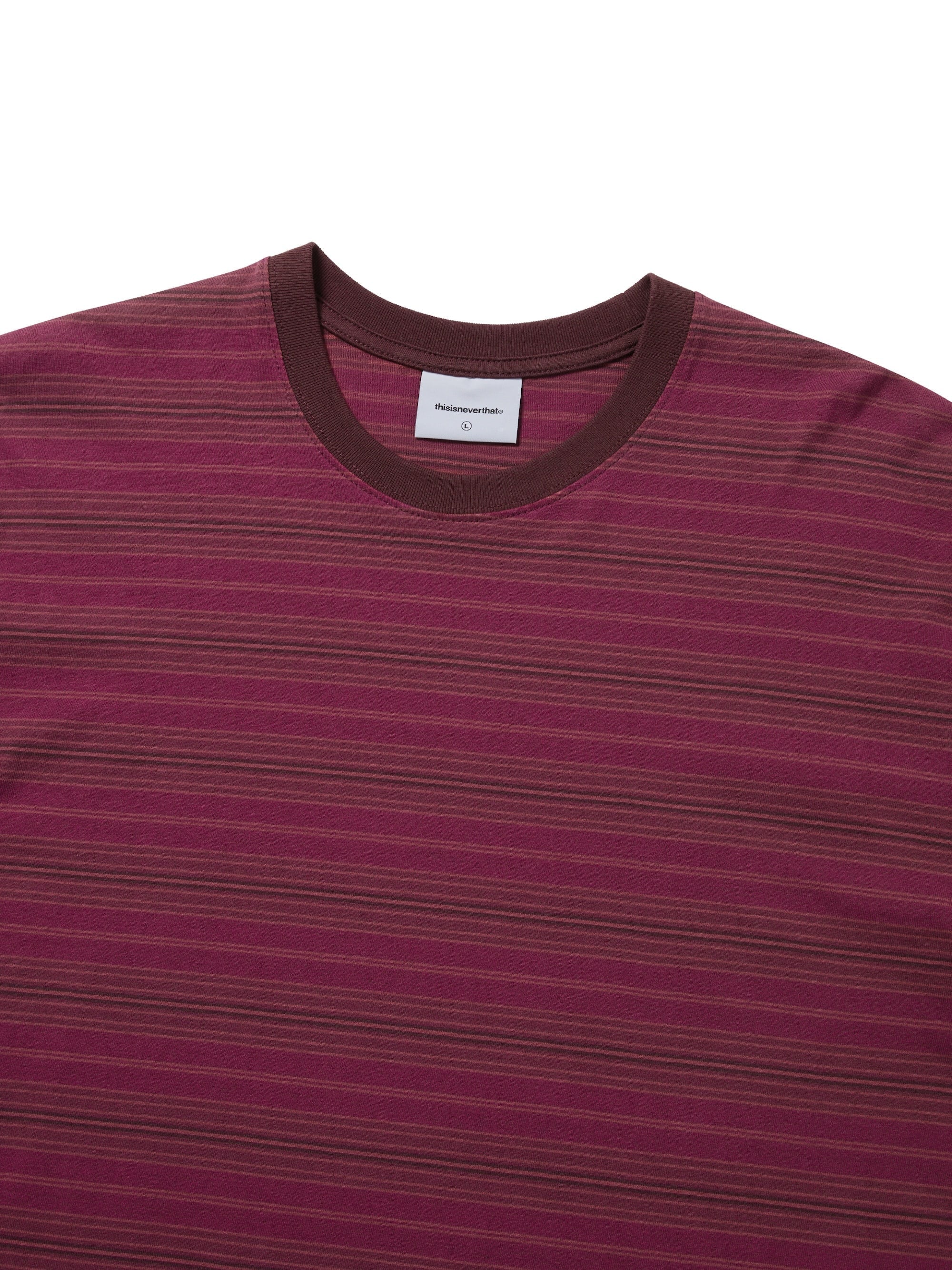 thisisneverthat - Striped Tee Purple (Red) product image 2 | TRAB K-Fashion Australia