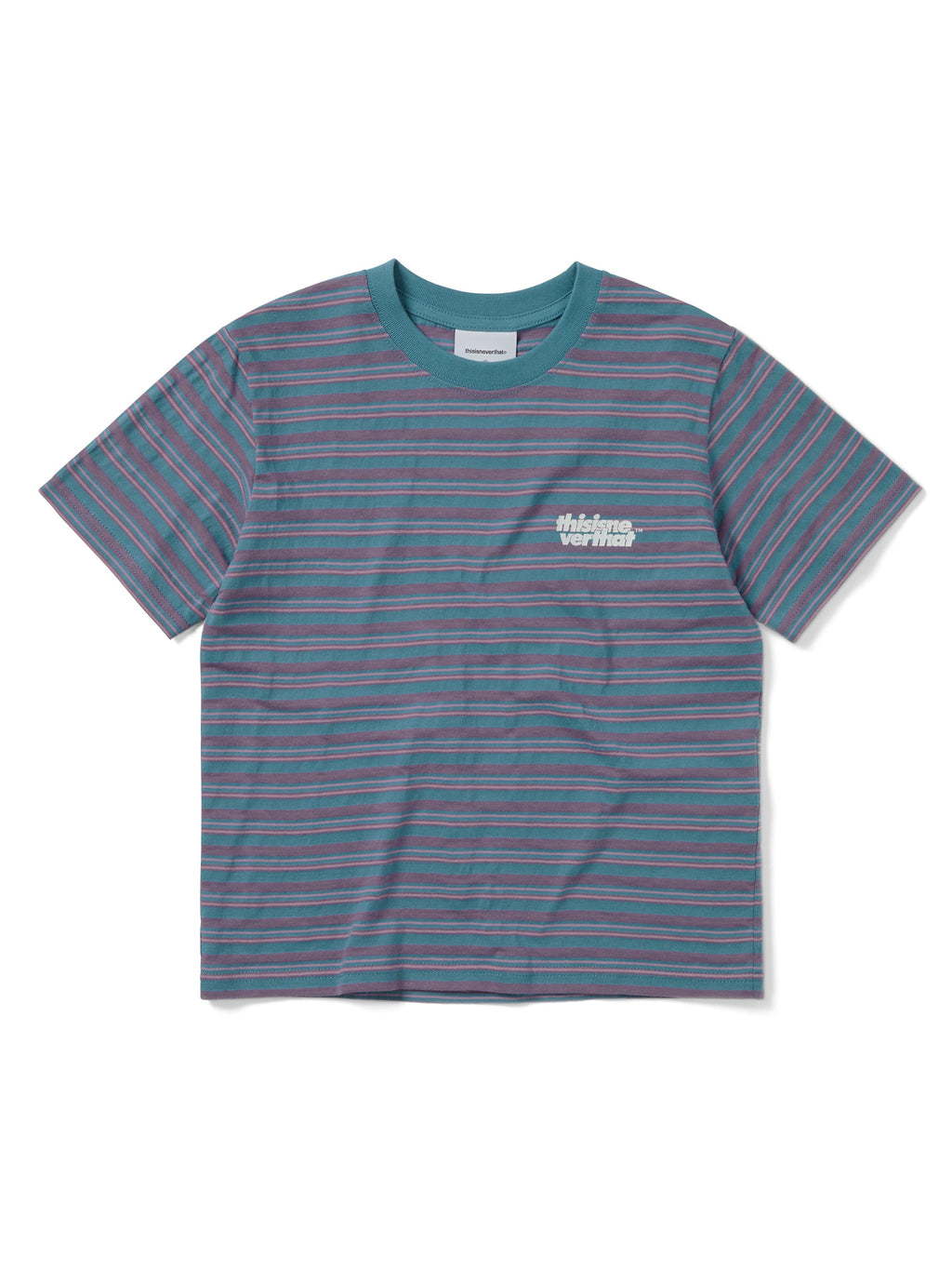 thisisneverthat - Striped W Tee (Light Blue) product image 1 | TRAB K-Fashion Australia