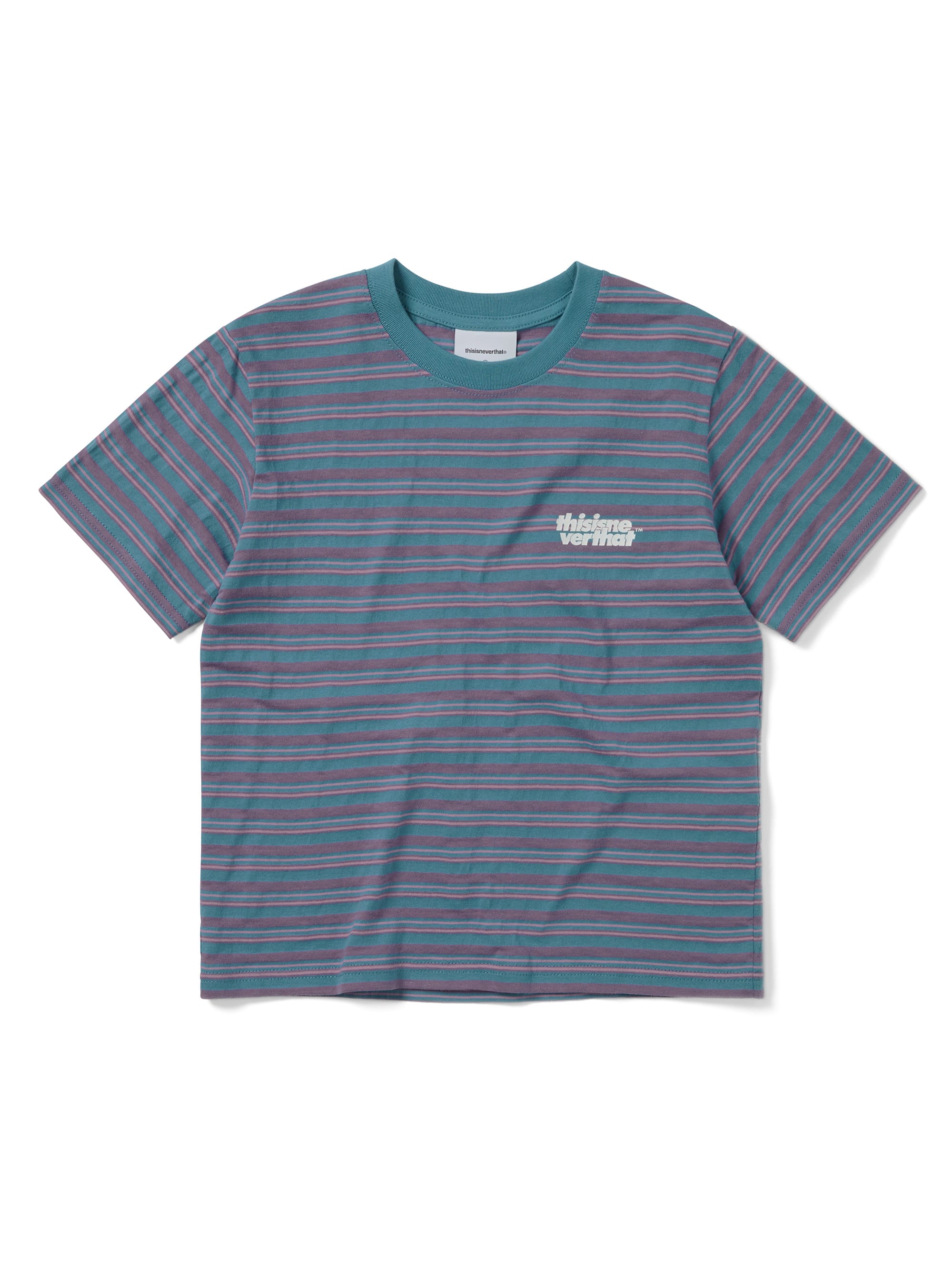 thisisneverthat - Striped W Tee (Light Blue) product image 1 | TRAB K-Fashion Australia