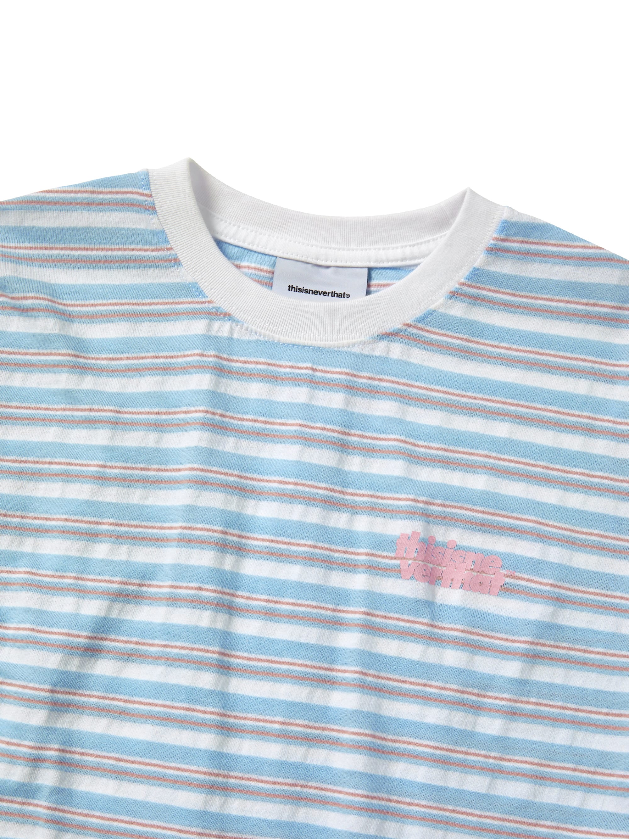 thisisneverthat - Striped W Tee (White) product image 2 | TRAB K-Fashion Australia