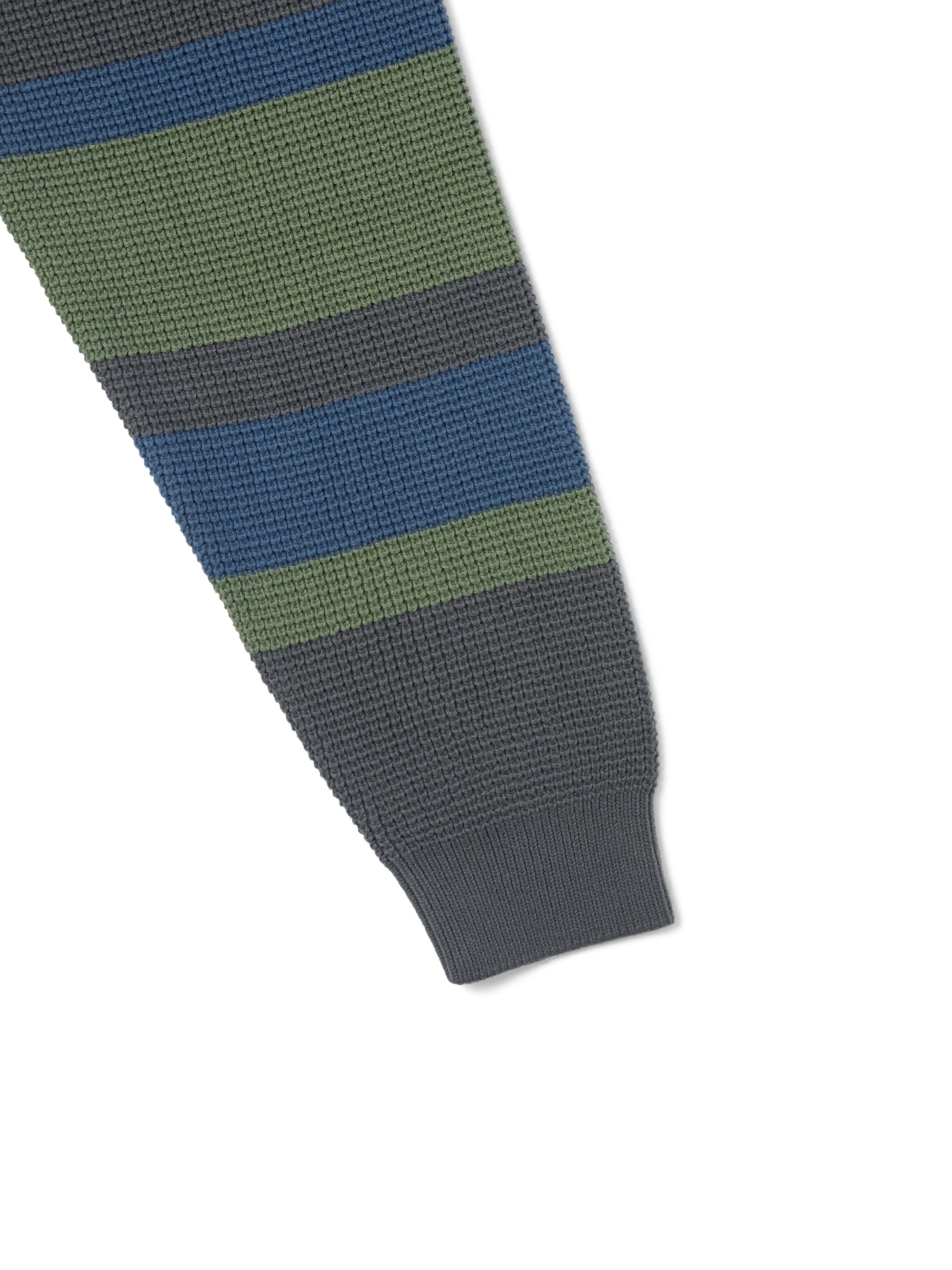 thisisneverthat - Striped Waffle Knit Hoodie (Grey) product image 4 | TRAB K-Fashion Australia