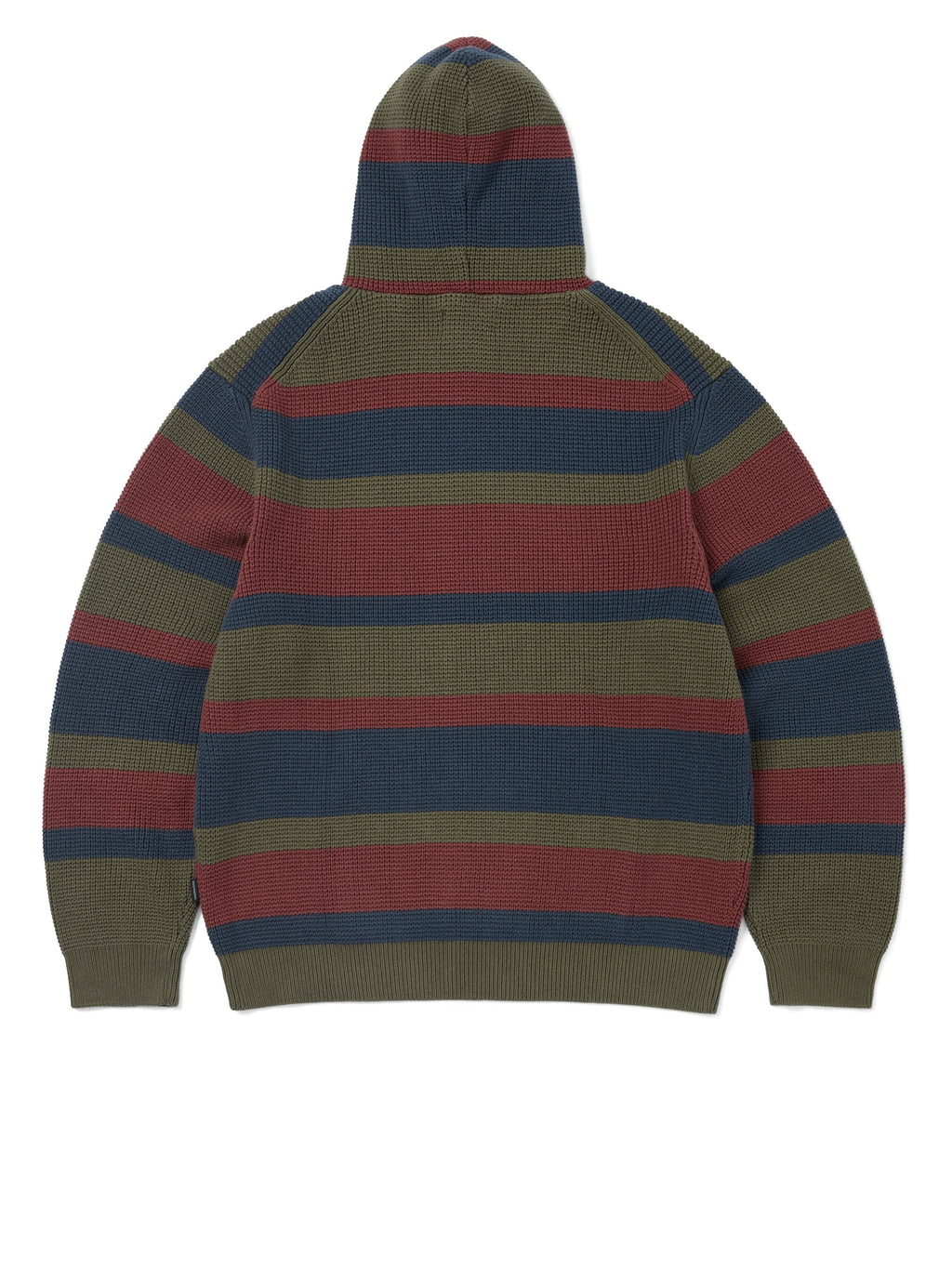 thisisneverthat - Striped Waffle Knit Hoodie (Olive) product image 5 | TRAB K-Fashion Australia