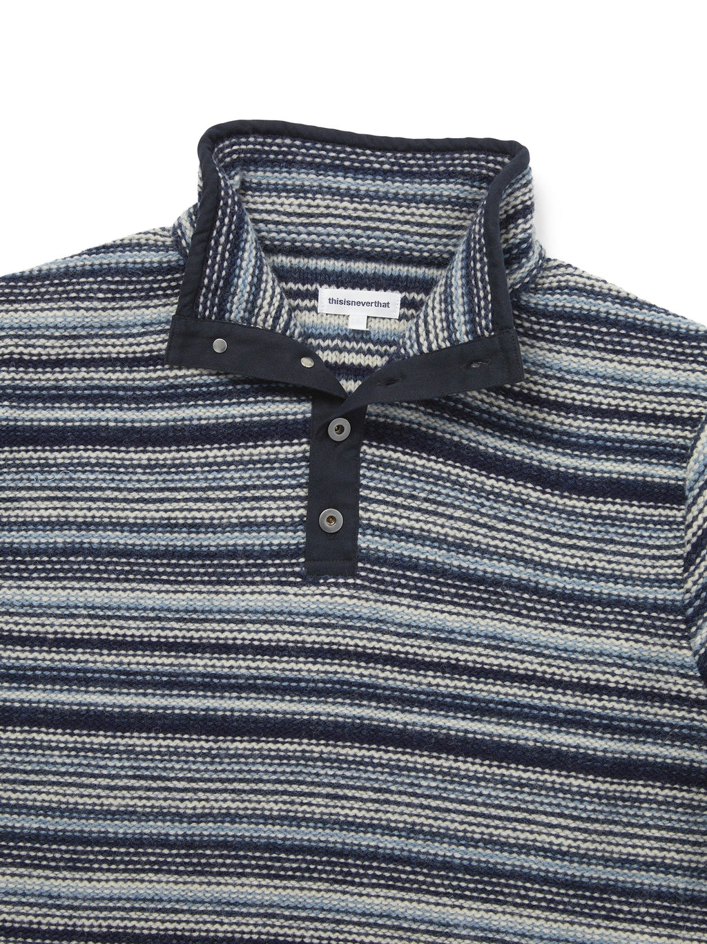 thisisneverthat - Striped Wool Knit Pullover (Navy) product image 2 | TRAB K-Fashion Australia