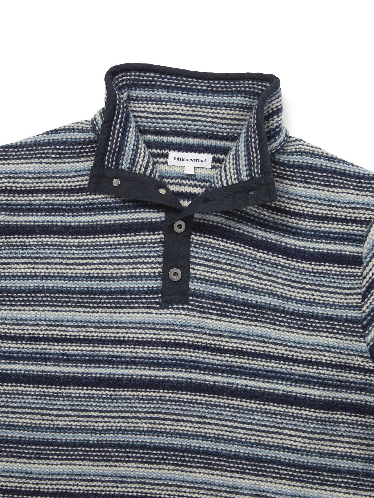 thisisneverthat - Striped Wool Knit Pullover (Navy) product image 2 | TRAB K-Fashion Australia
