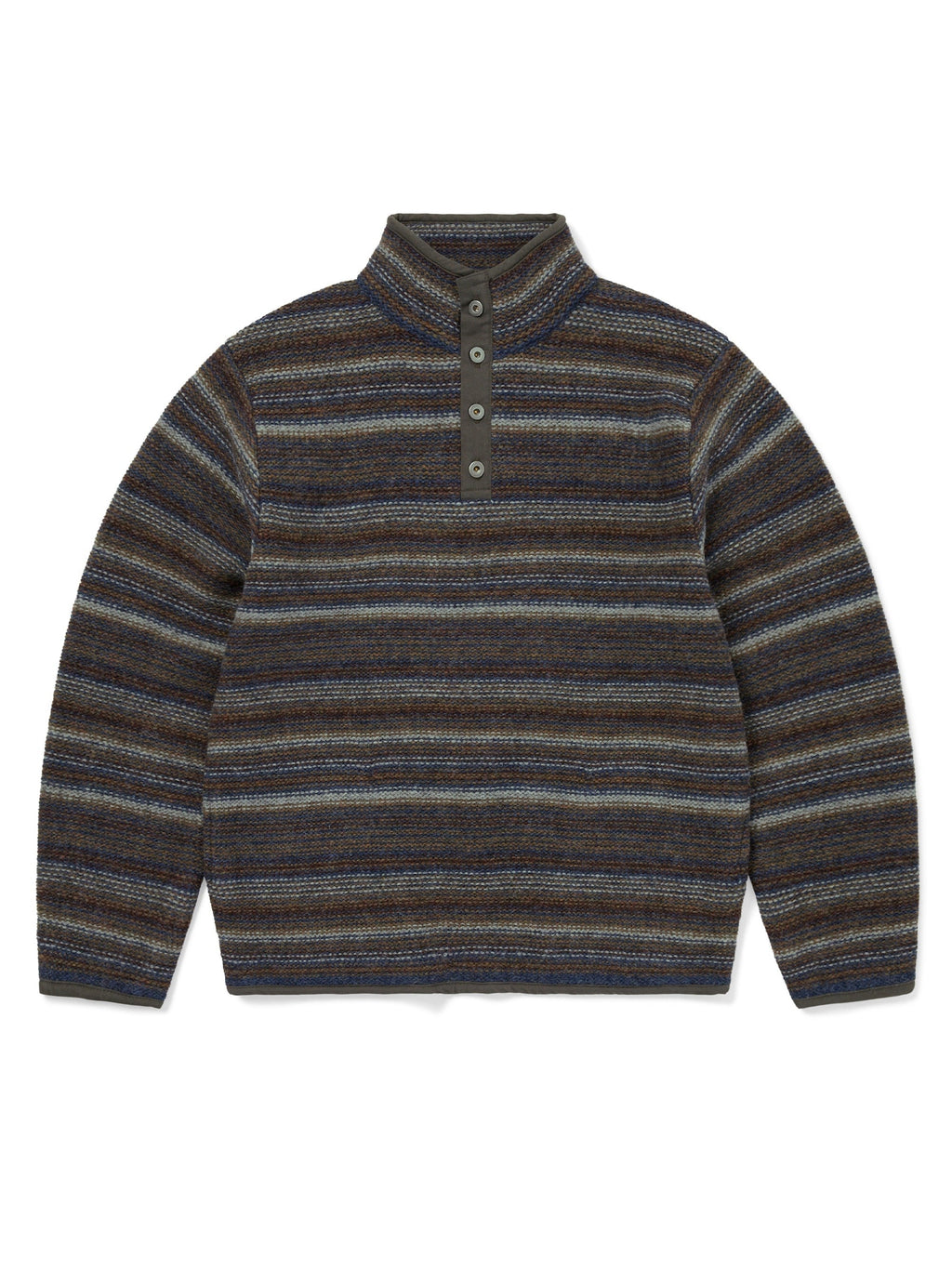 thisisneverthat - Striped Wool Knit Pullover (Olive) product image 1 | TRAB K-Fashion Australia