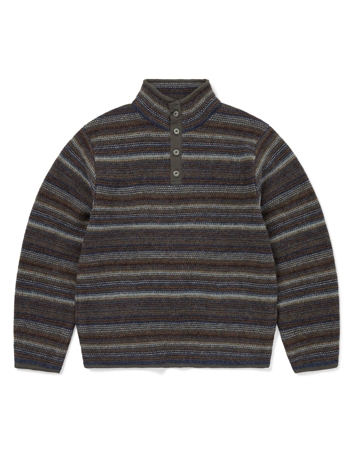 thisisneverthat - Striped Wool Knit Pullover (Olive) product image 1 | TRAB K-Fashion Australia
