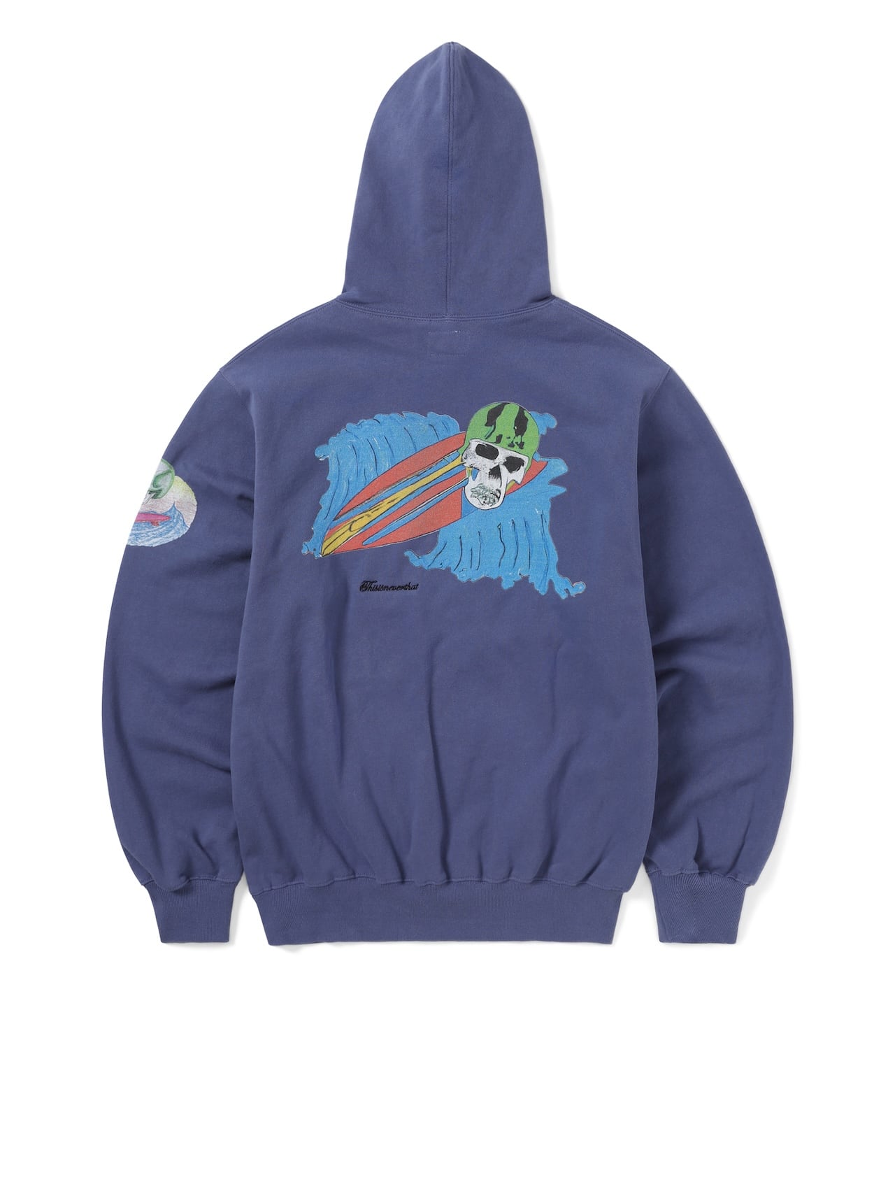 thisisneverthat - Surfing Skull Hoodie Purple (Blue) product image 4 | TRAB K-Fashion Australia