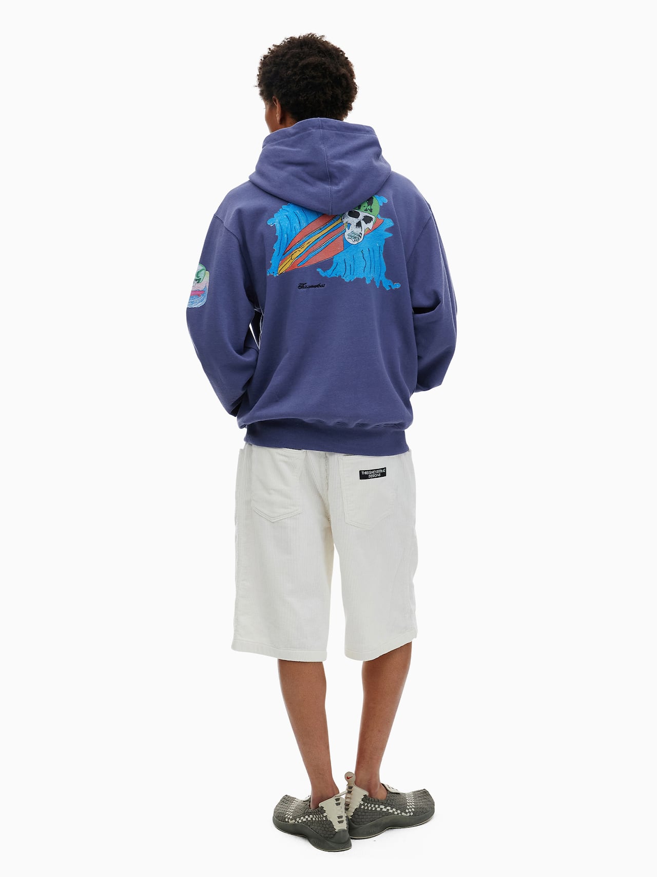 thisisneverthat - Surfing Skull Hoodie (Purple Blue) product image 6 | TRAB K-Fashion Australia