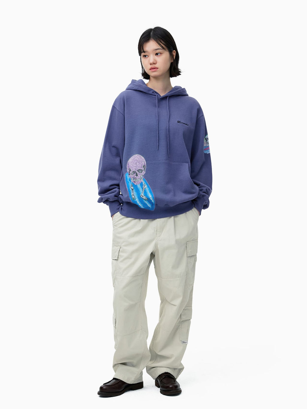 thisisneverthat - Surfing Skull Hoodie (Purple Blue) product image 7 | TRAB K-Fashion Australia
