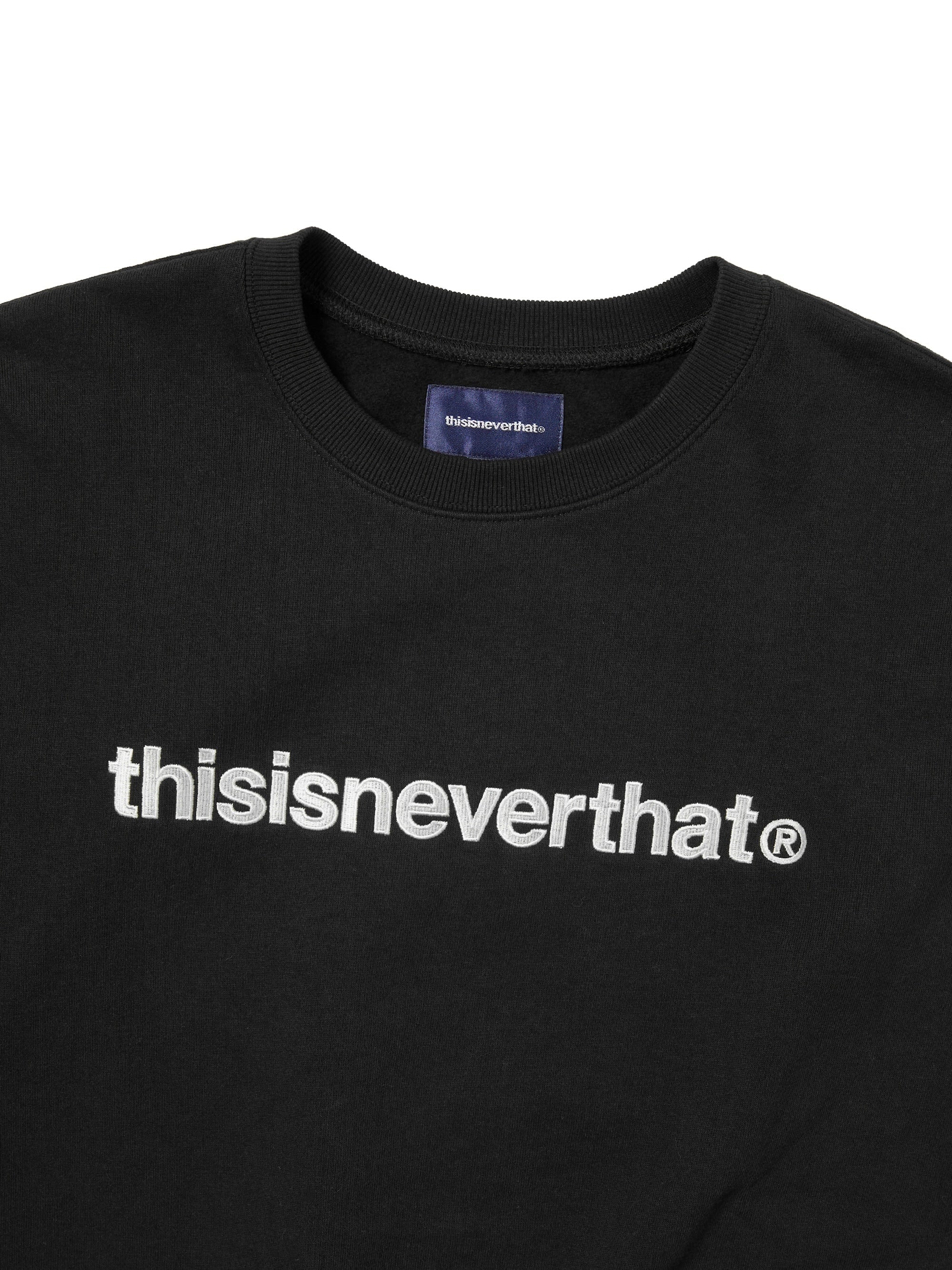 thisisneverthat - T-Logo Crewneck (Black) product image 2 | TRAB K-Fashion Australia