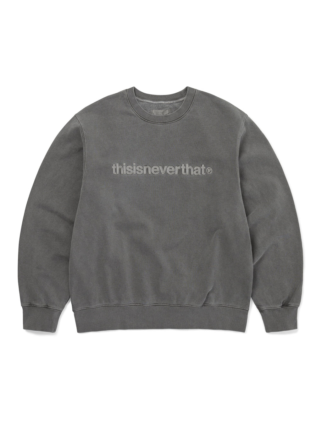 thisisneverthat - T-Logo Crewneck (Charcoal) product image 1 | TRAB K-Fashion Australia