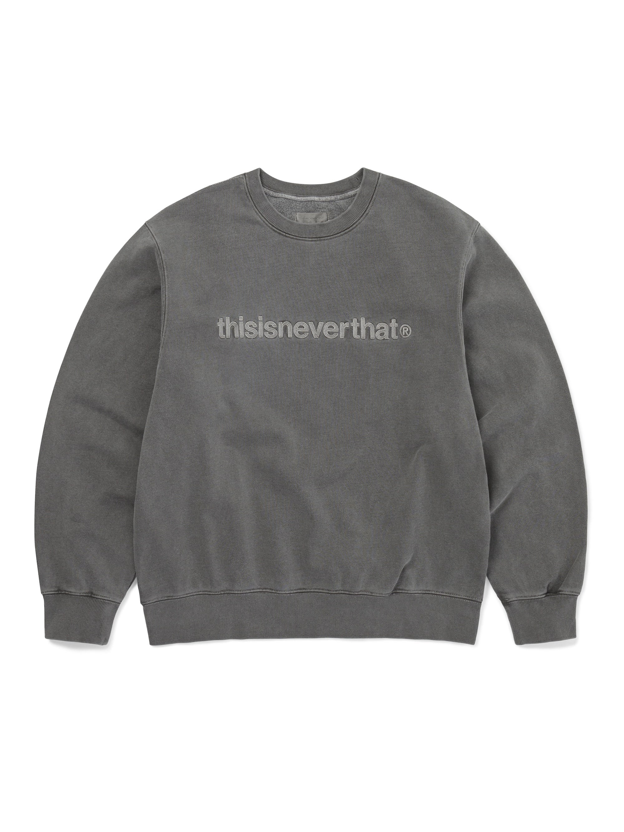thisisneverthat - T-Logo Crewneck (Charcoal) product image 1 | TRAB K-Fashion Australia