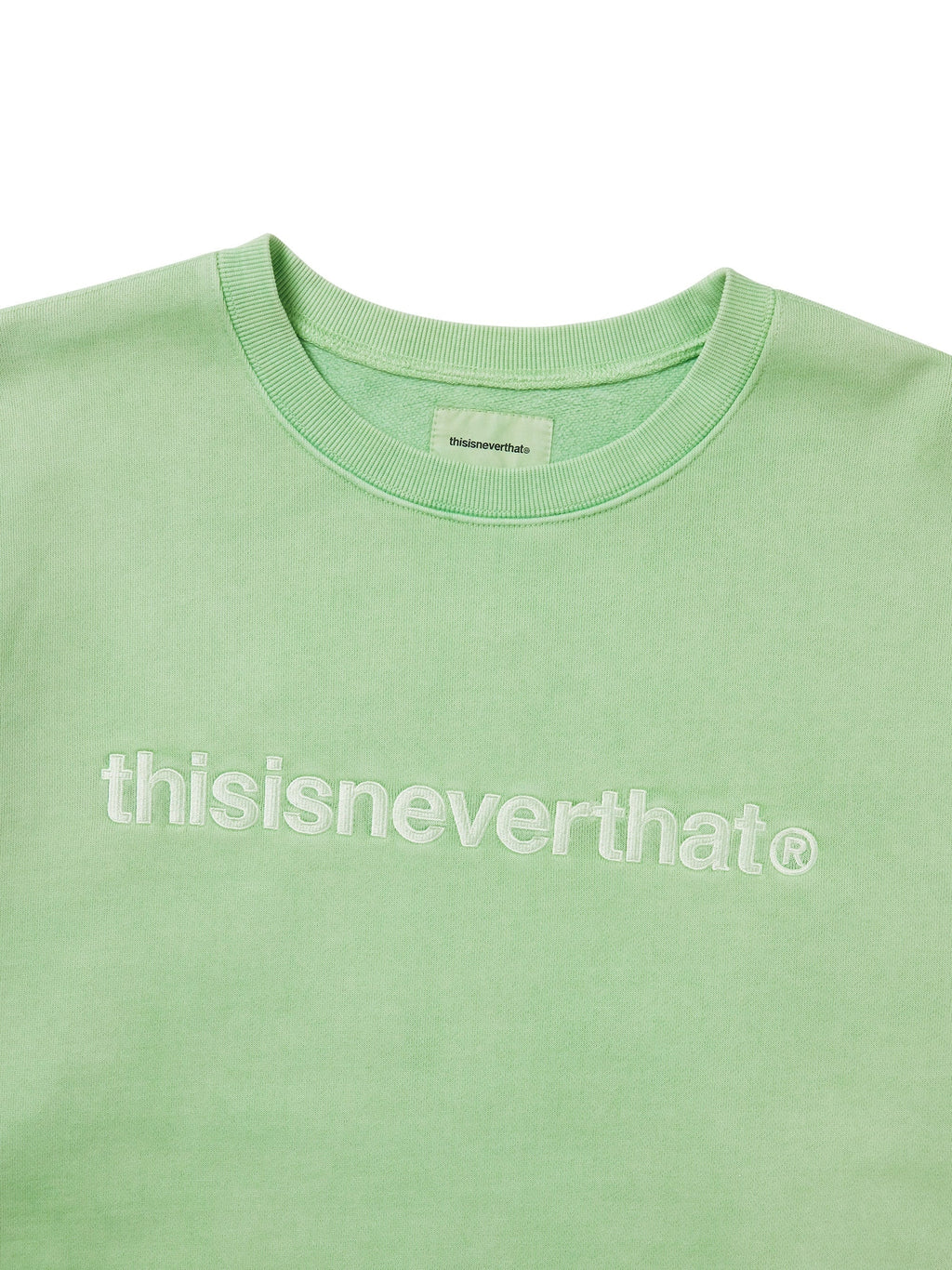thisisneverthat - T-Logo Crewneck (Green) product image 2 | TRAB K-Fashion Australia