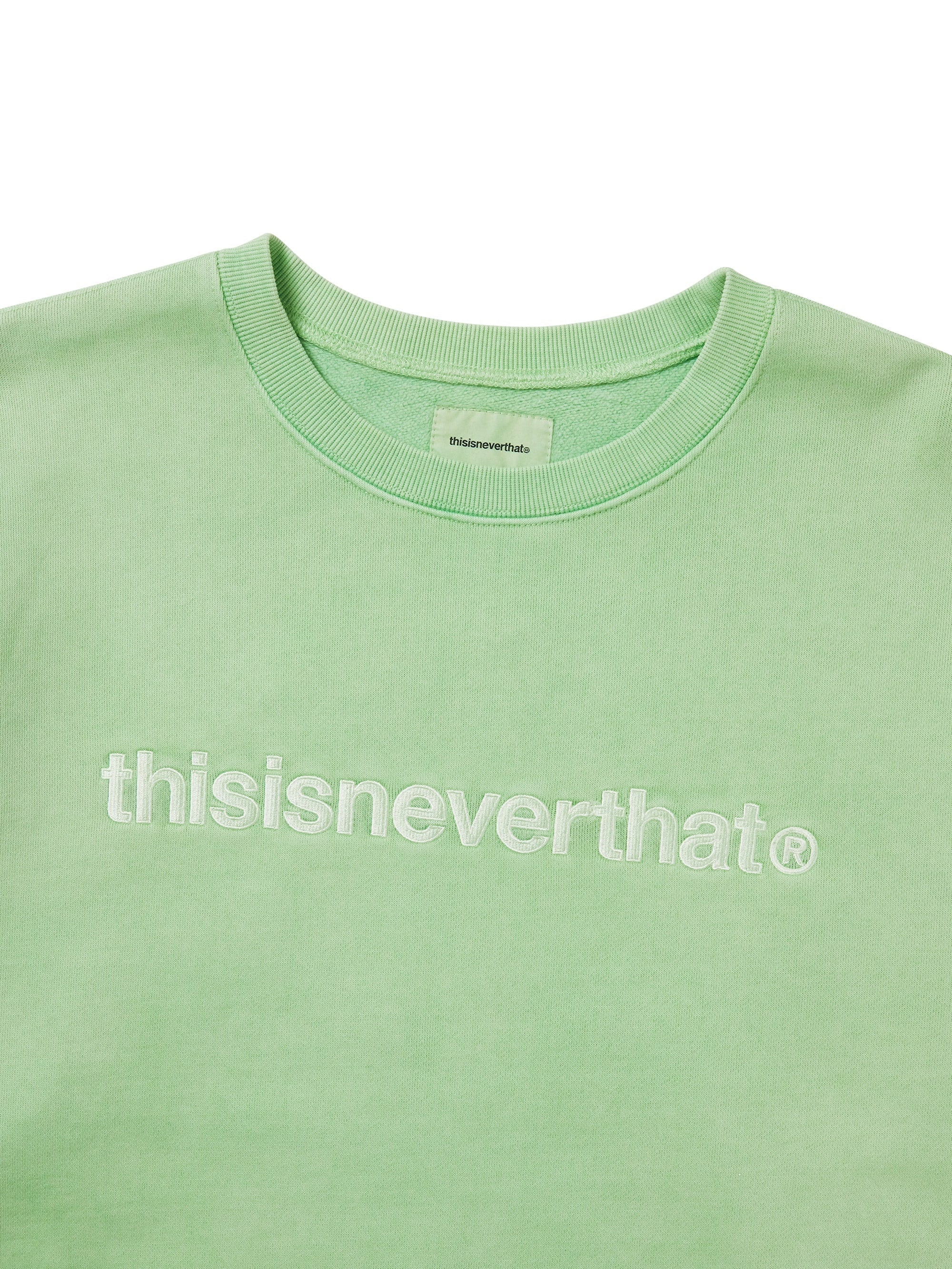 thisisneverthat - T-Logo Crewneck (Green) product image 2 | TRAB K-Fashion Australia