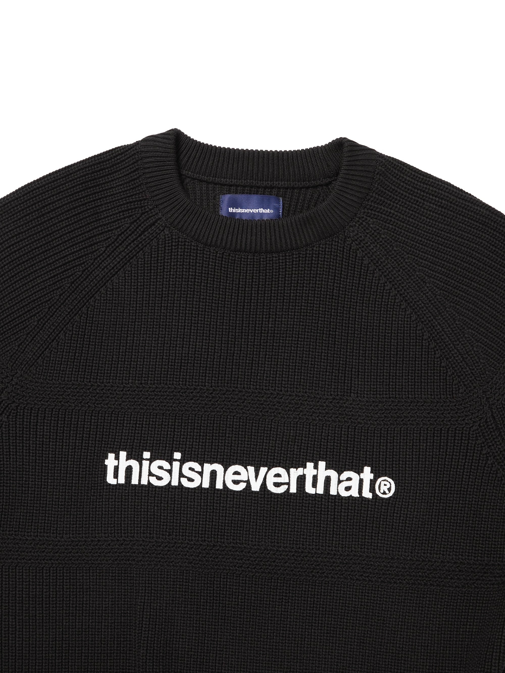 thisisneverthat - Tロゴ ニットセーター (ブラック) | TRAB K-Fashion