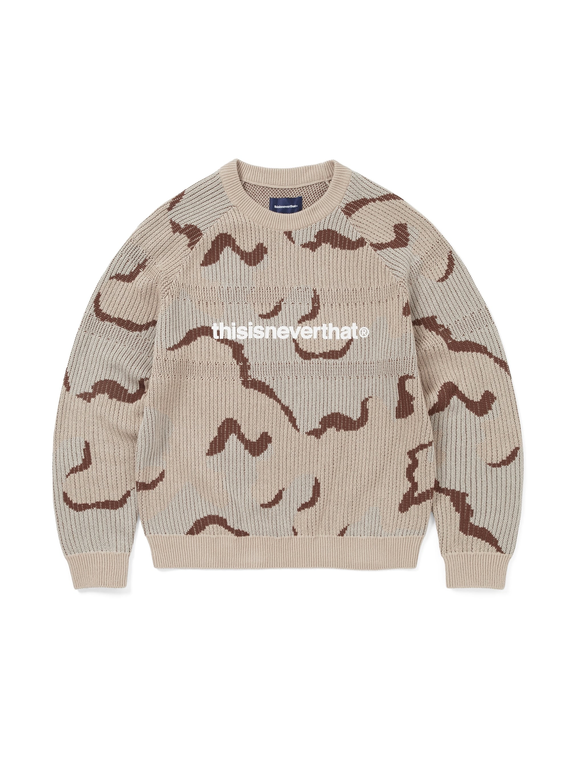 thisisneverthat - T-Logo Knit Sweater (Camo) product image 1 | TRAB K-Fashion Australia