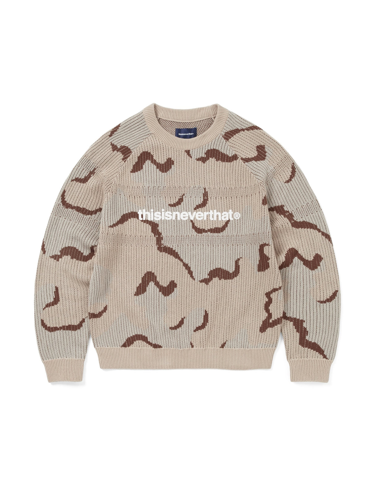 thisisneverthat - T-Logo Knit Sweater (Camo) product image 1 | TRAB K-Fashion Australia