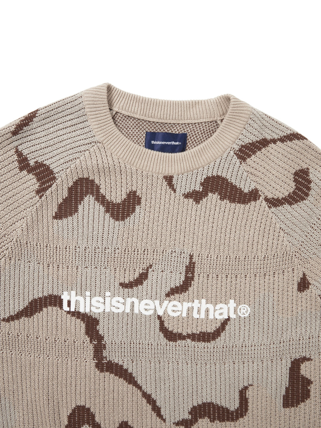 thisisneverthat - T-Logo Knit Sweater (Camo) product image 2 | TRAB K-Fashion Australia
