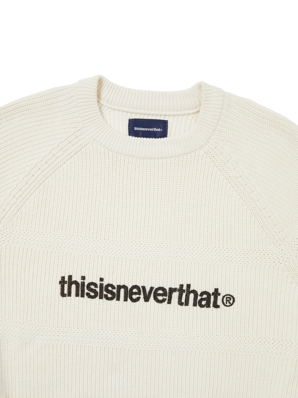 thisisneverthat - T-Logo Knit Sweater (White) product image 2 | TRAB K-Fashion Australia