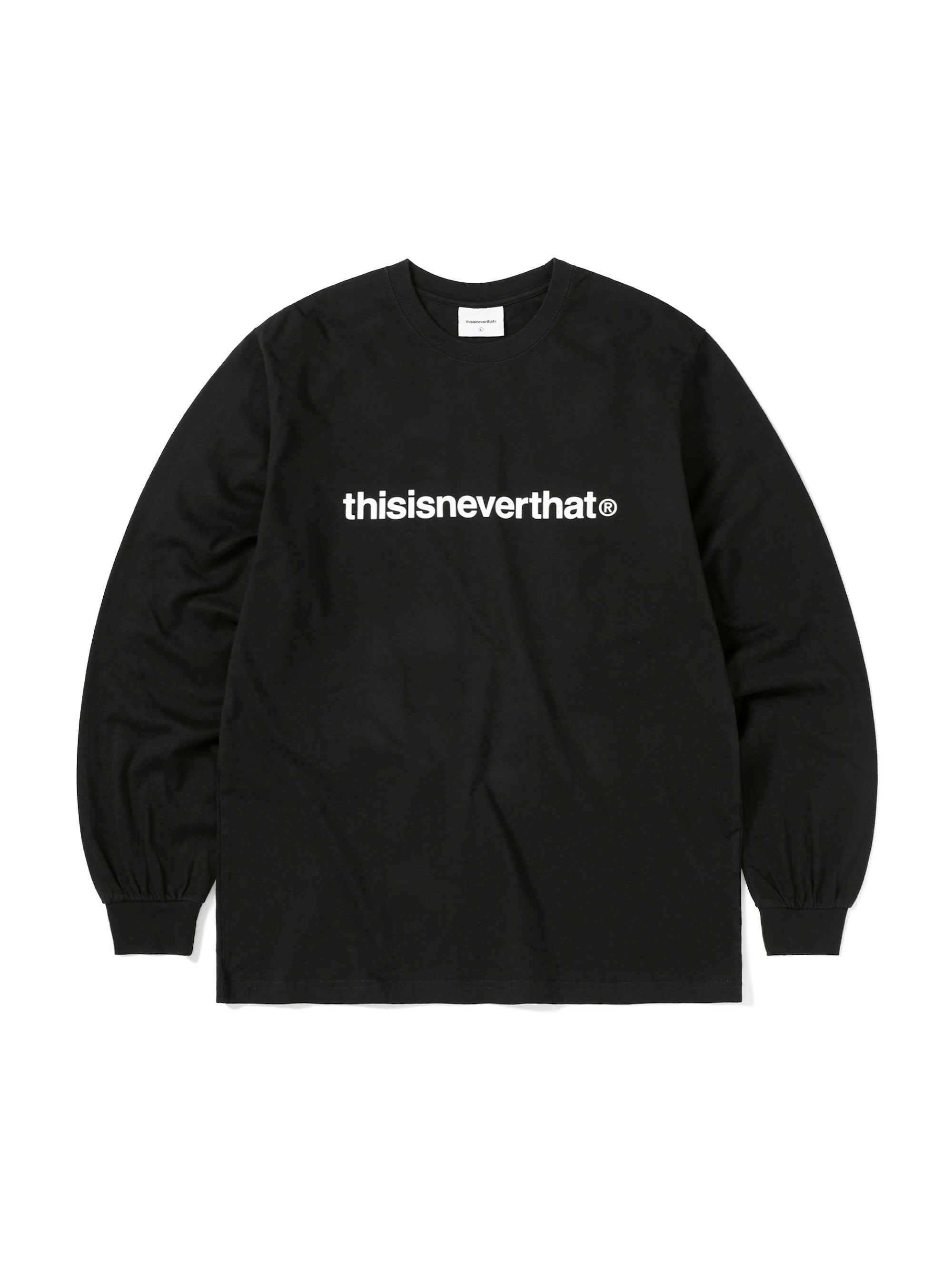 thisisneverthat - T-Logo L/S Tee (Black) product image 1 | TRAB K-Fashion Australia