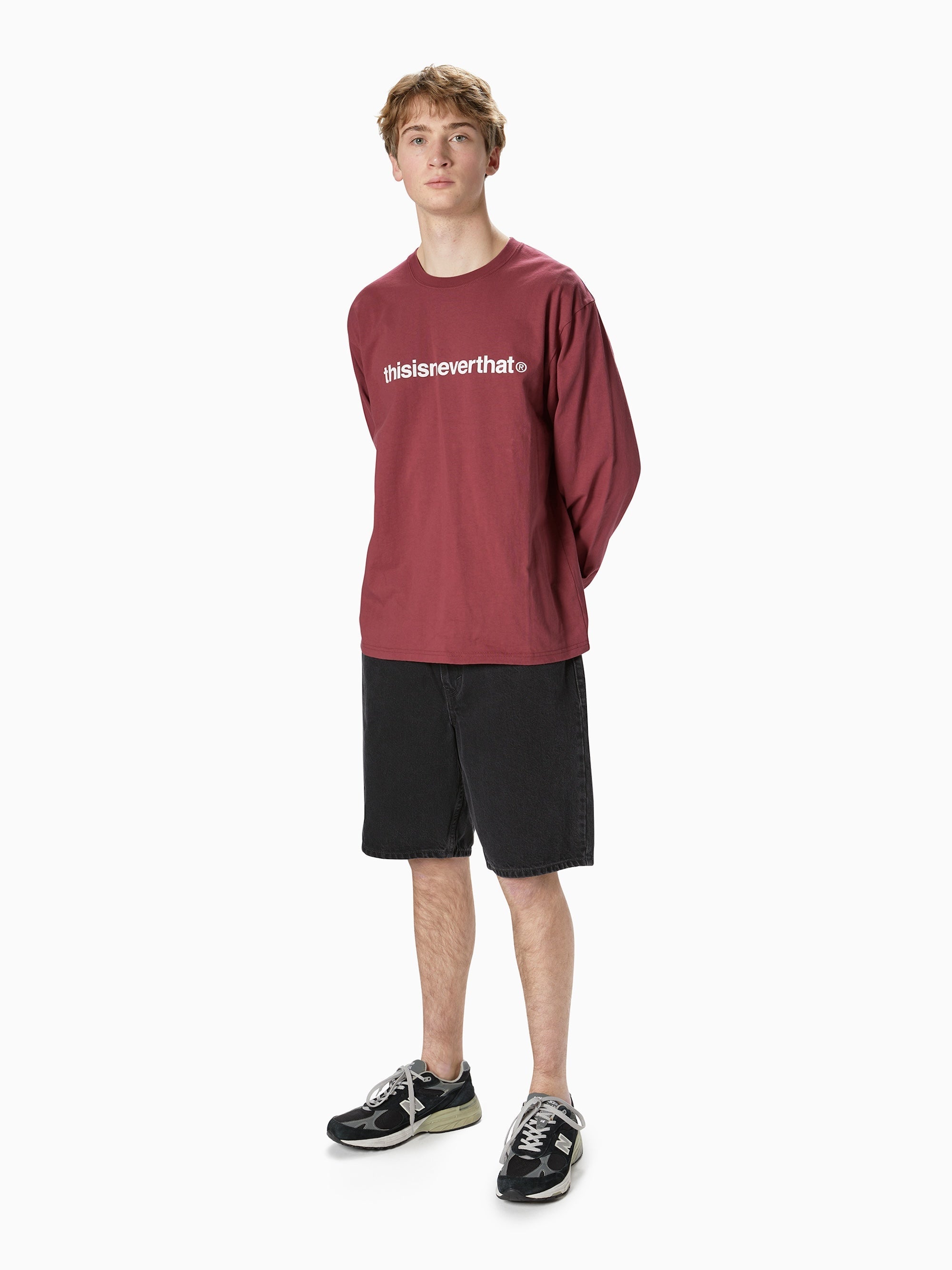 thisisneverthat - T-Logo L/S Tee (Dried Rose) product image 4 | TRAB K-Fashion Australia