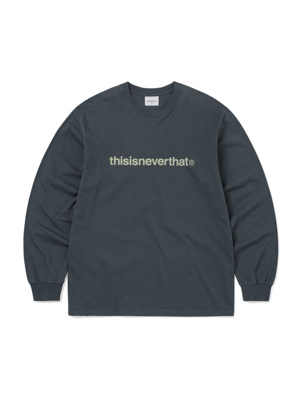 thisisneverthat - T-Logo L/S Tee (Faded Navy) product image 1 | TRAB K-Fashion Australia