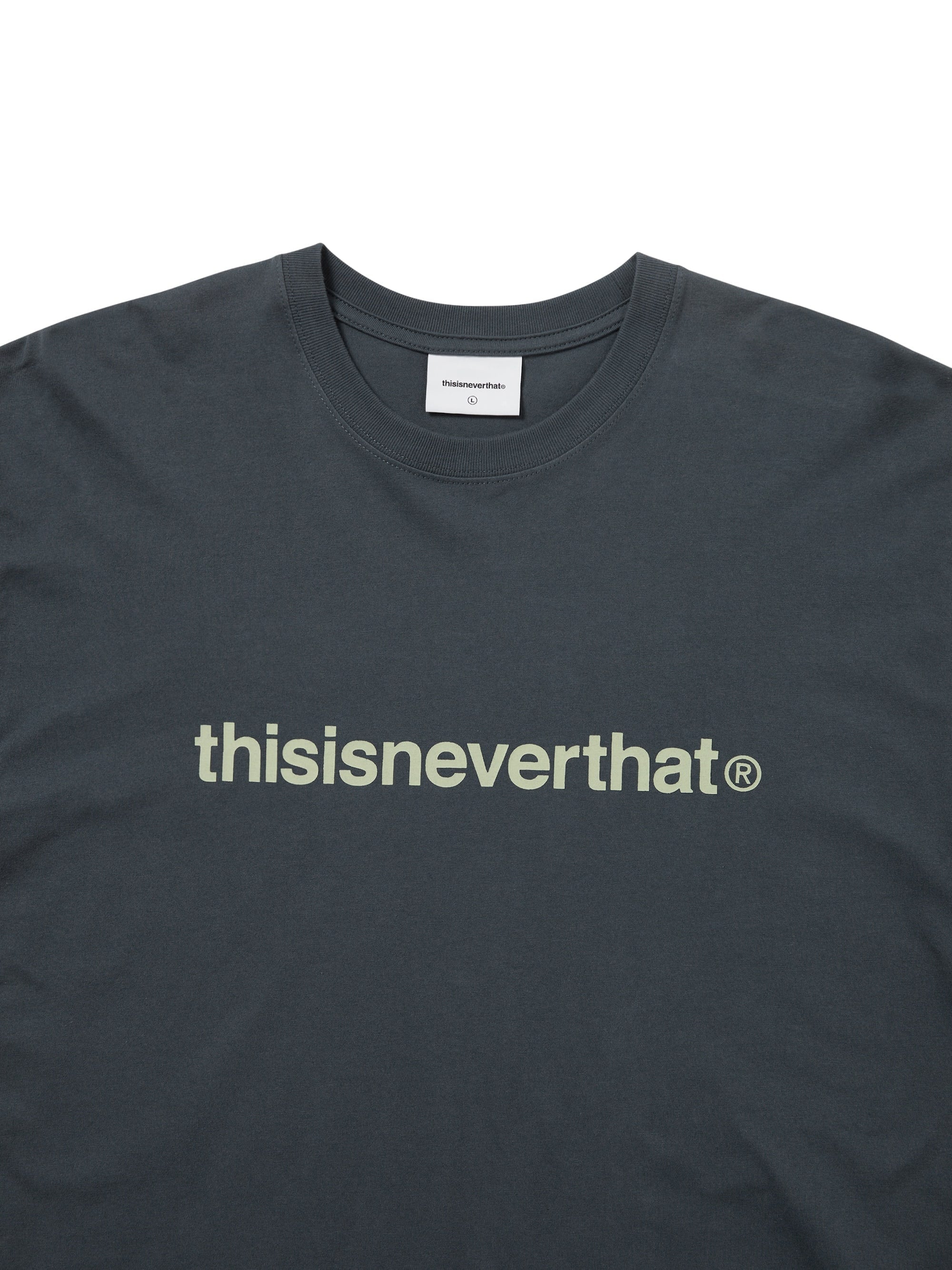 thisisneverthat - T-Logo L/S Tee (Faded Navy) product image 2 | TRAB K-Fashion Australia