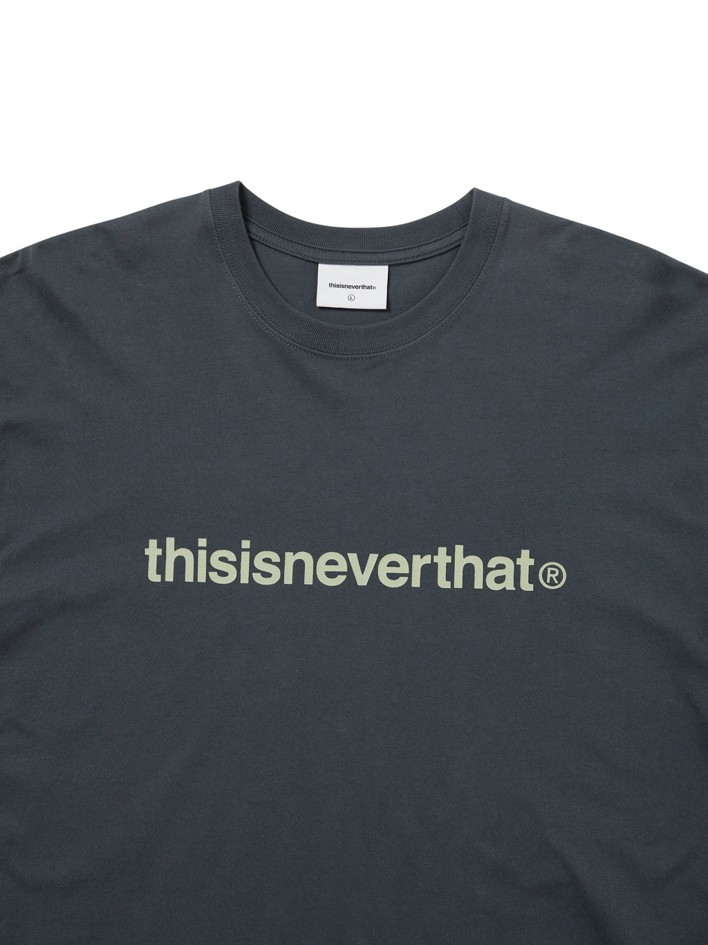 thisisneverthat - T-Logo L/S Tee (Faded Navy) product image 2 | TRAB K-Fashion Australia