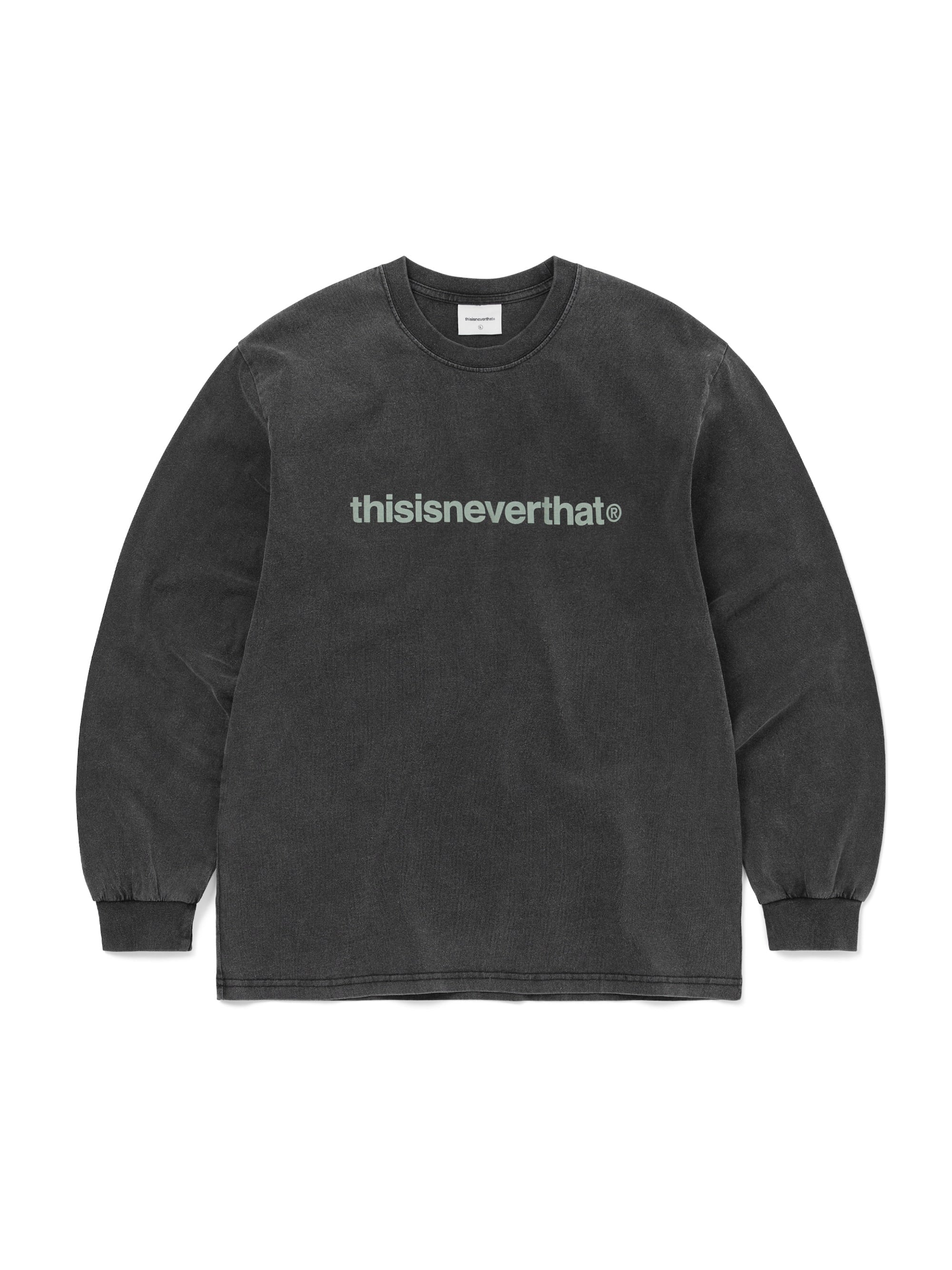 thisisneverthat - T-Logo L/S Tee (Washed Black) product image 1 | TRAB K-Fashion Australia
