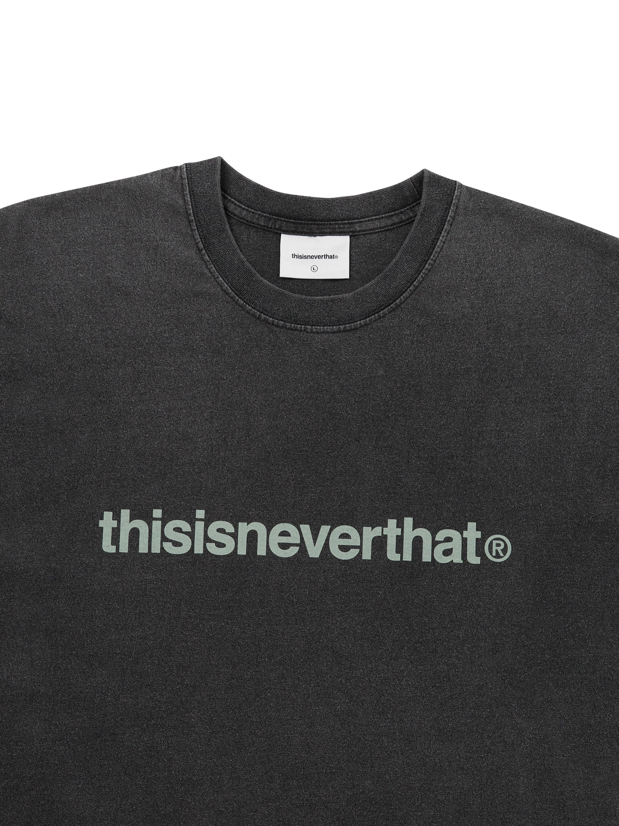 thisisneverthat - T-Logo L/S Tee (Washed Black) product image 2 | TRAB K-Fashion Australia