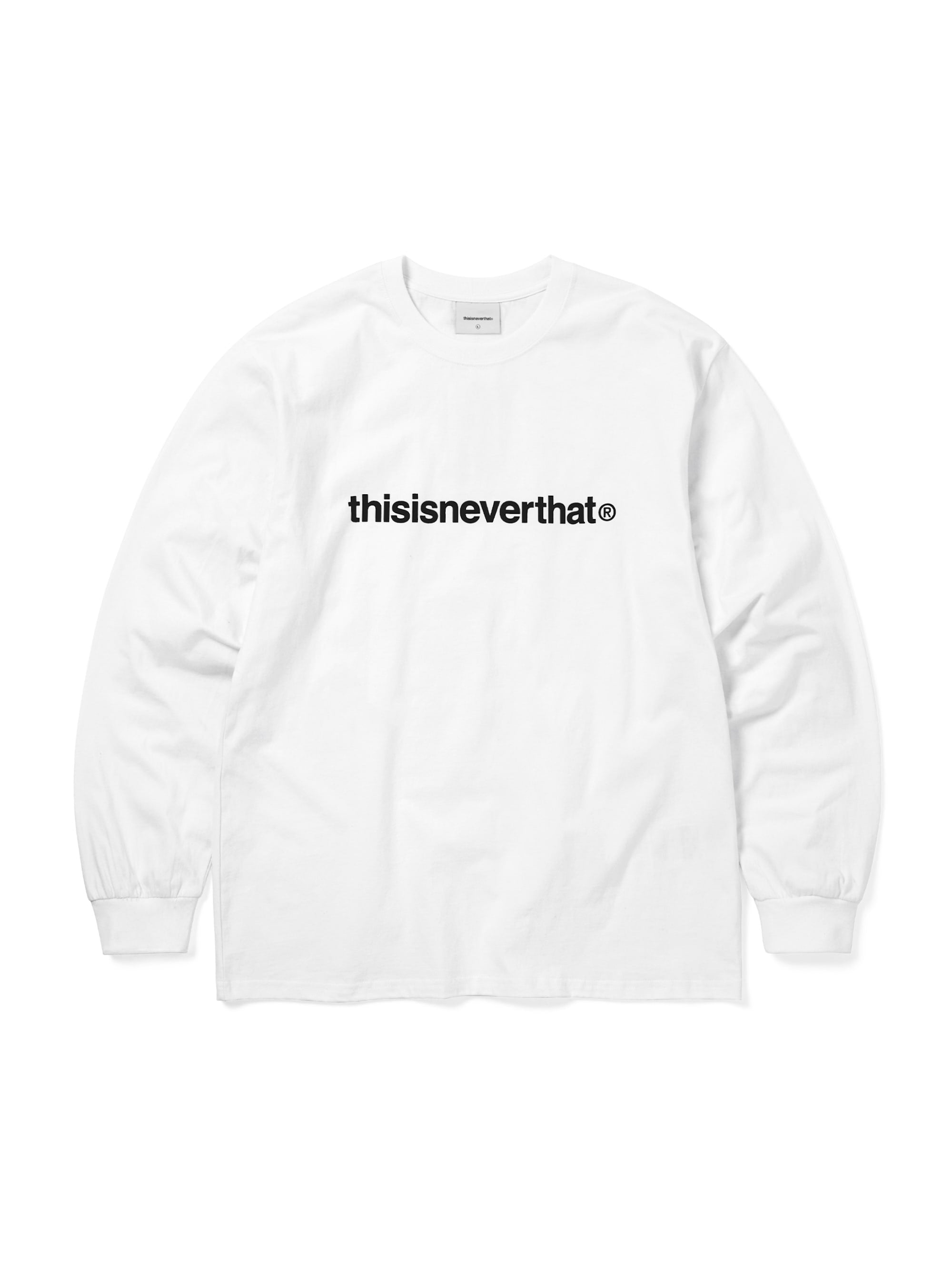 thisisneverthat - T-Logo L/S Tee Faded (White) product image 1 | TRAB K-Fashion Australia